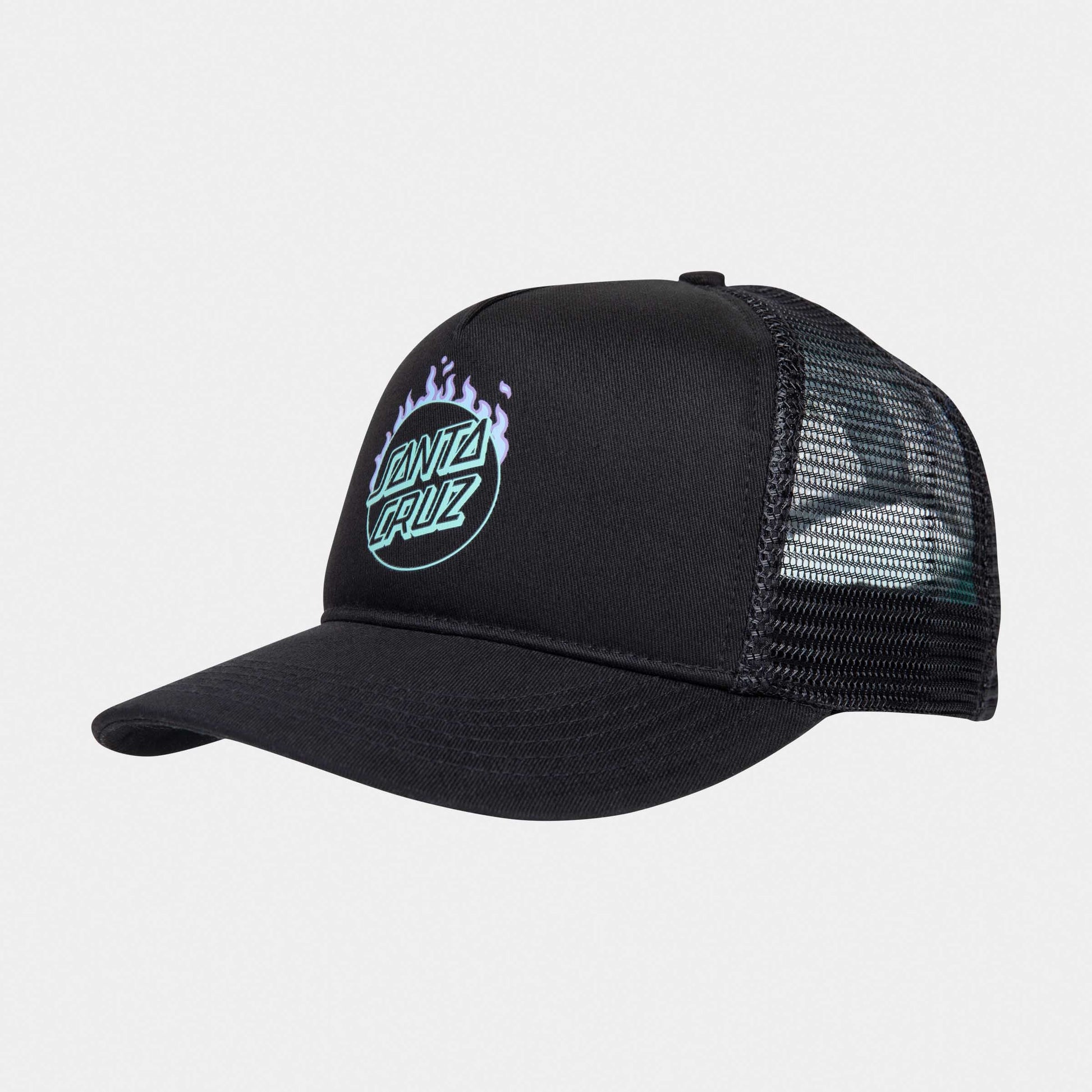 Santa Cruz Minimal Burnt Opus Meshback Cap Black