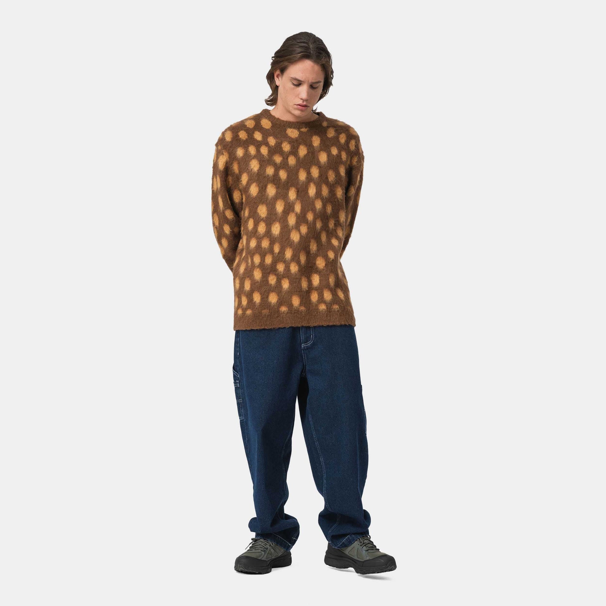 Santa Cruz Jaguar Knit Crew Brown