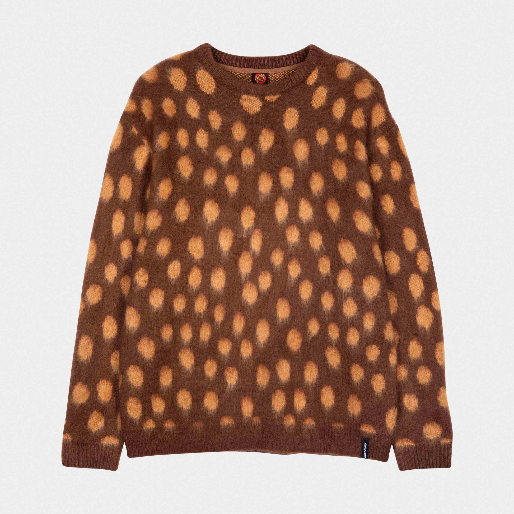Santa Cruz Jaguar Knit Crew Brown