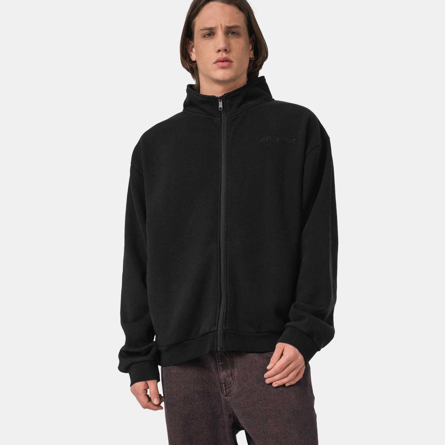 Santa Cruz Team Track Top Crew Black