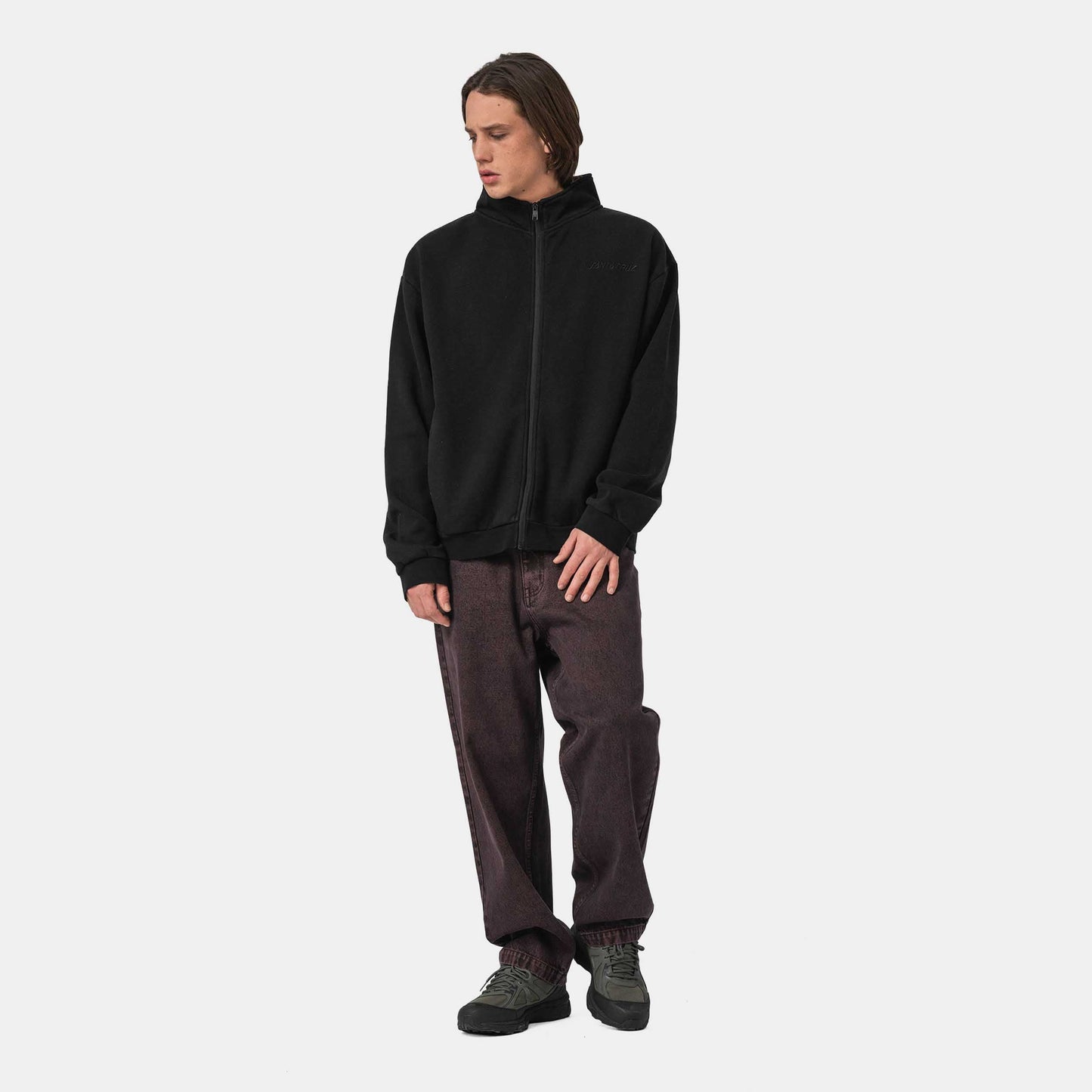 Santa Cruz Team Track Top Crew Black