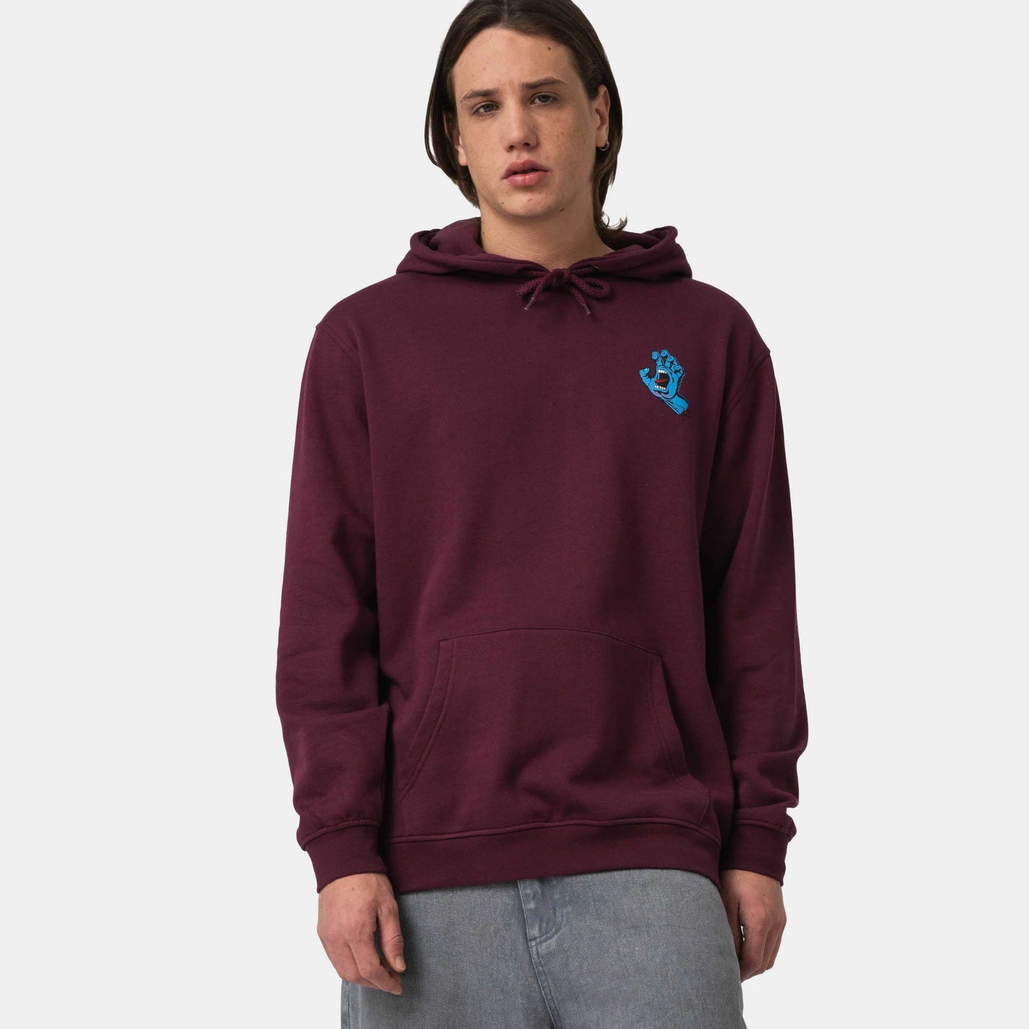 Santa Cruz Screaming Hand Santa Cruz Hoodie Dark Cherry