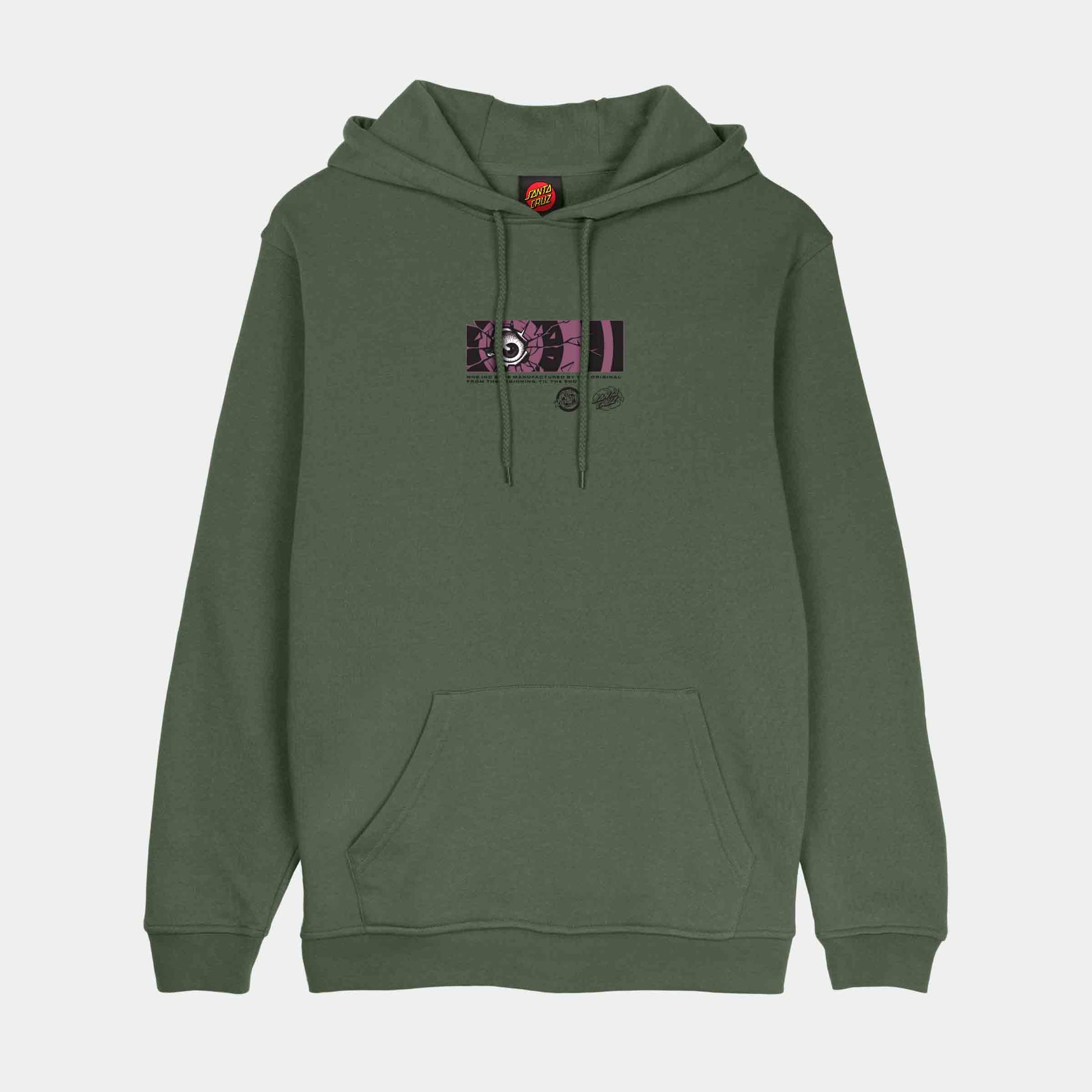 Santa Cruz Roskopp Dissect Strip Hoodie Dark Moss