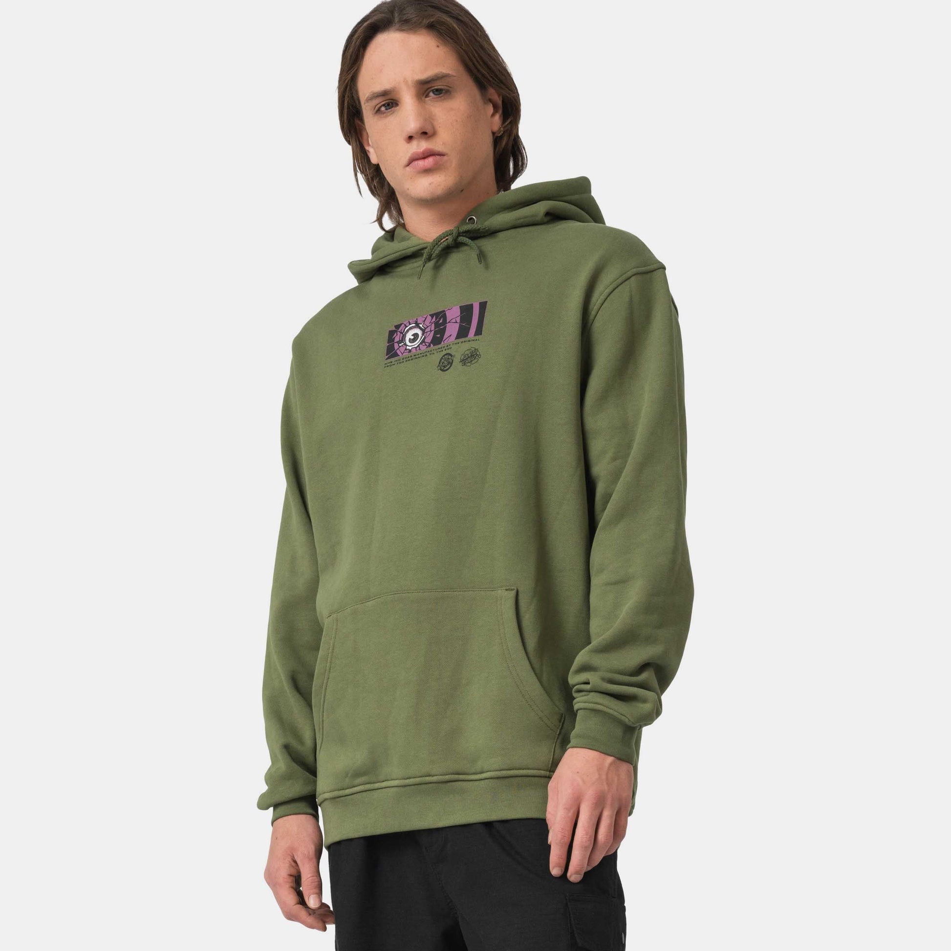 Santa Cruz Roskopp Dissect Strip Hoodie Dark Moss