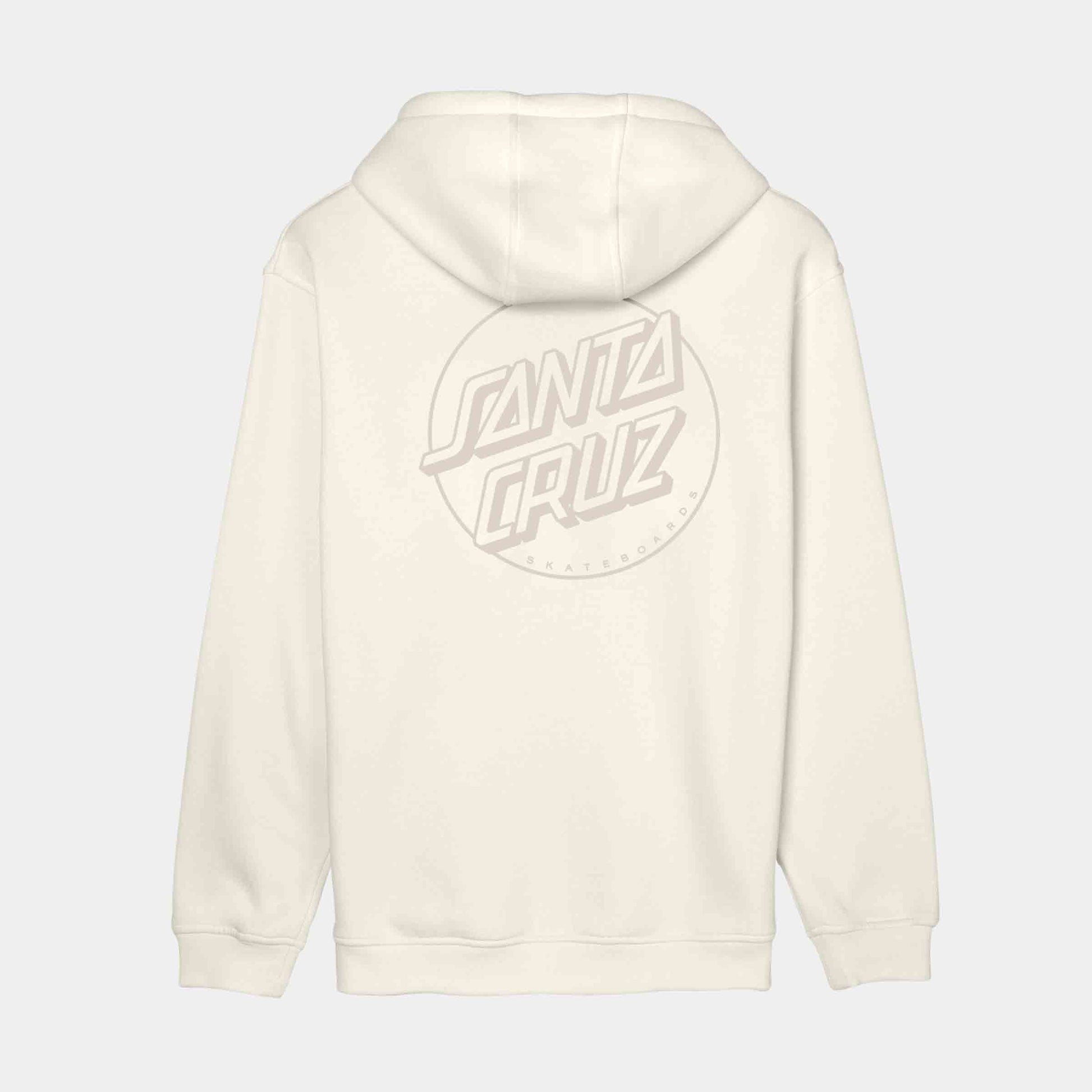 Santa Cruz Tonal Opus Dot Stripe Hoodie Unbleached Cotton