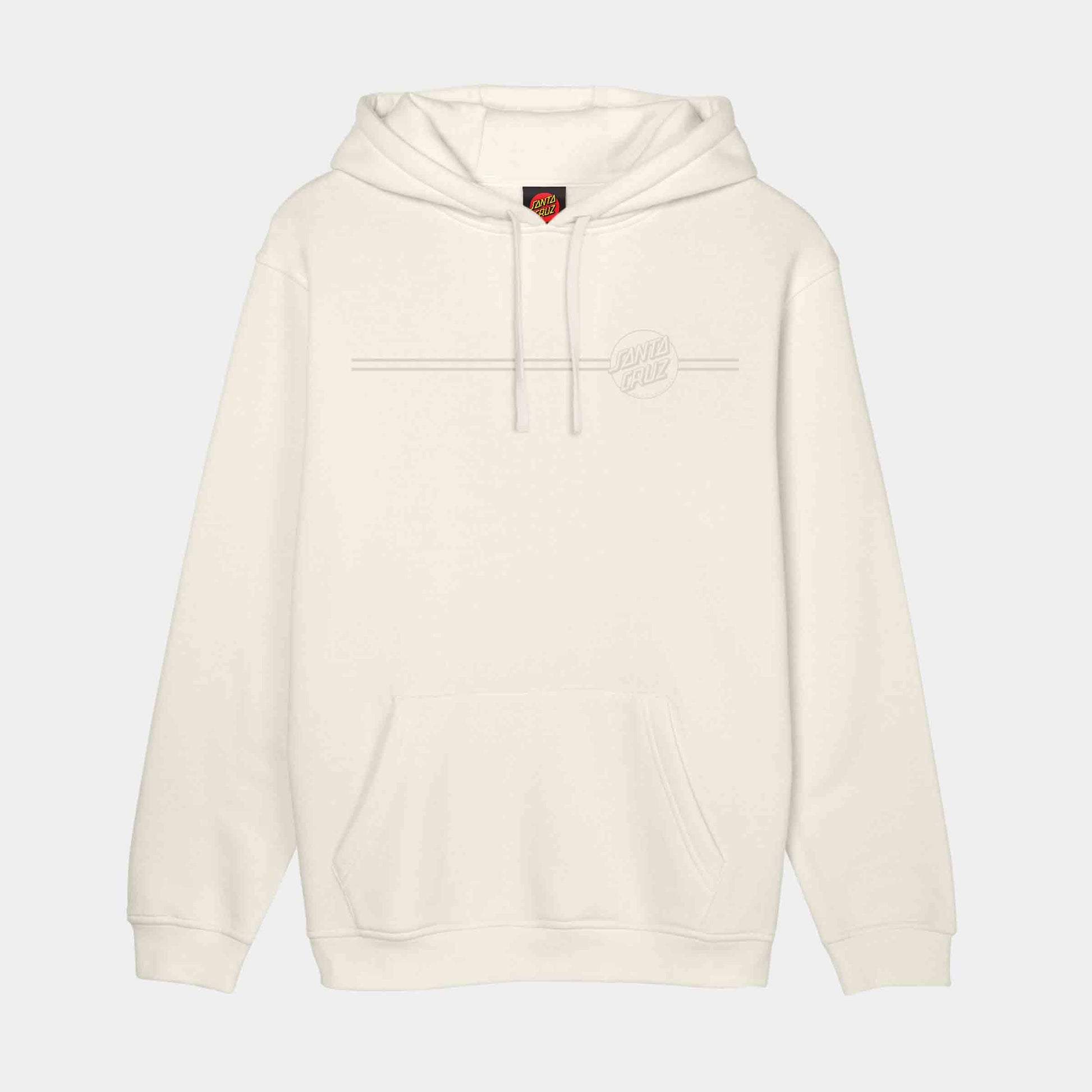 Santa Cruz Tonal Opus Dot Stripe Hoodie Unbleached Cotton