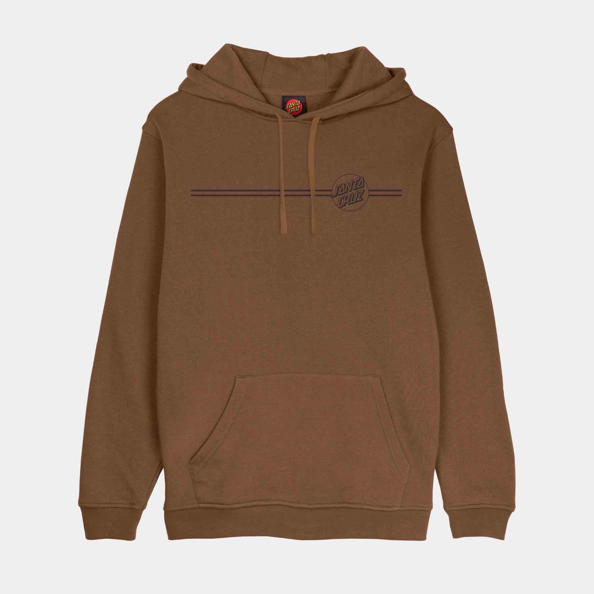 Santa Cruz Tonal Opus Dot Stripe Hoodie Chestnut