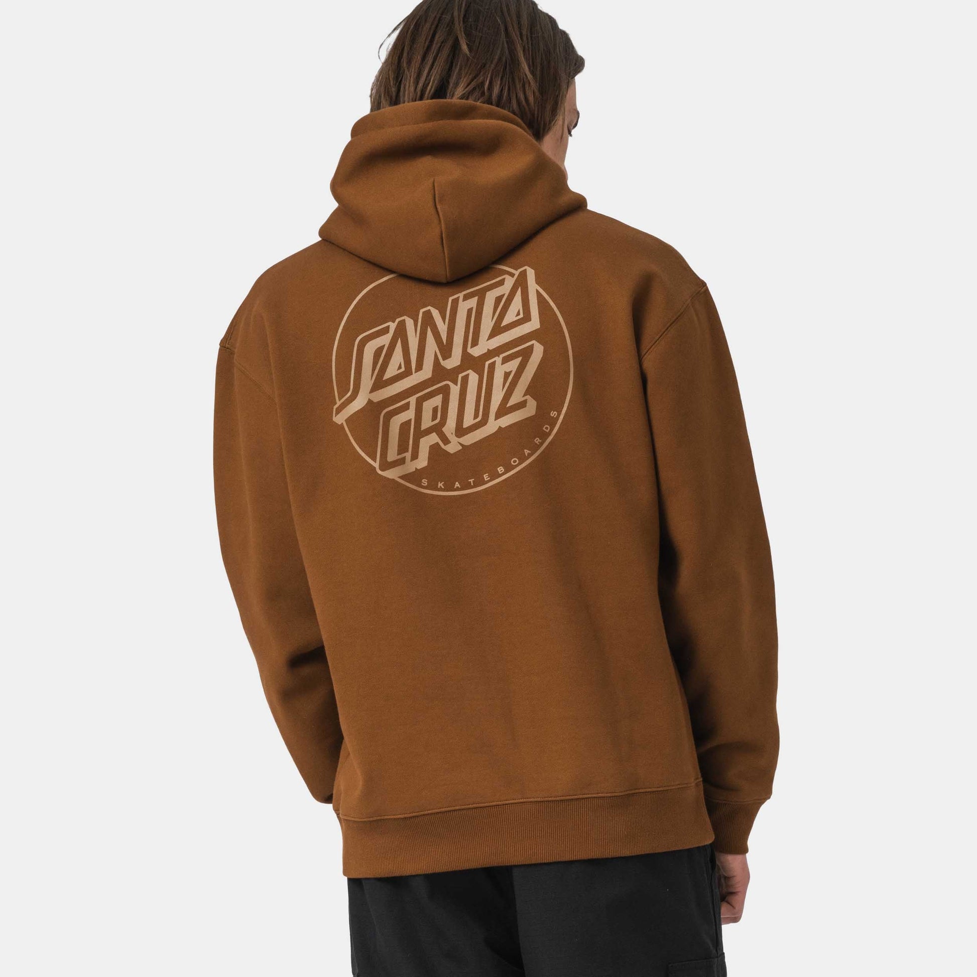 Santa Cruz Tonal Opus Dot Stripe Hoodie Chestnut