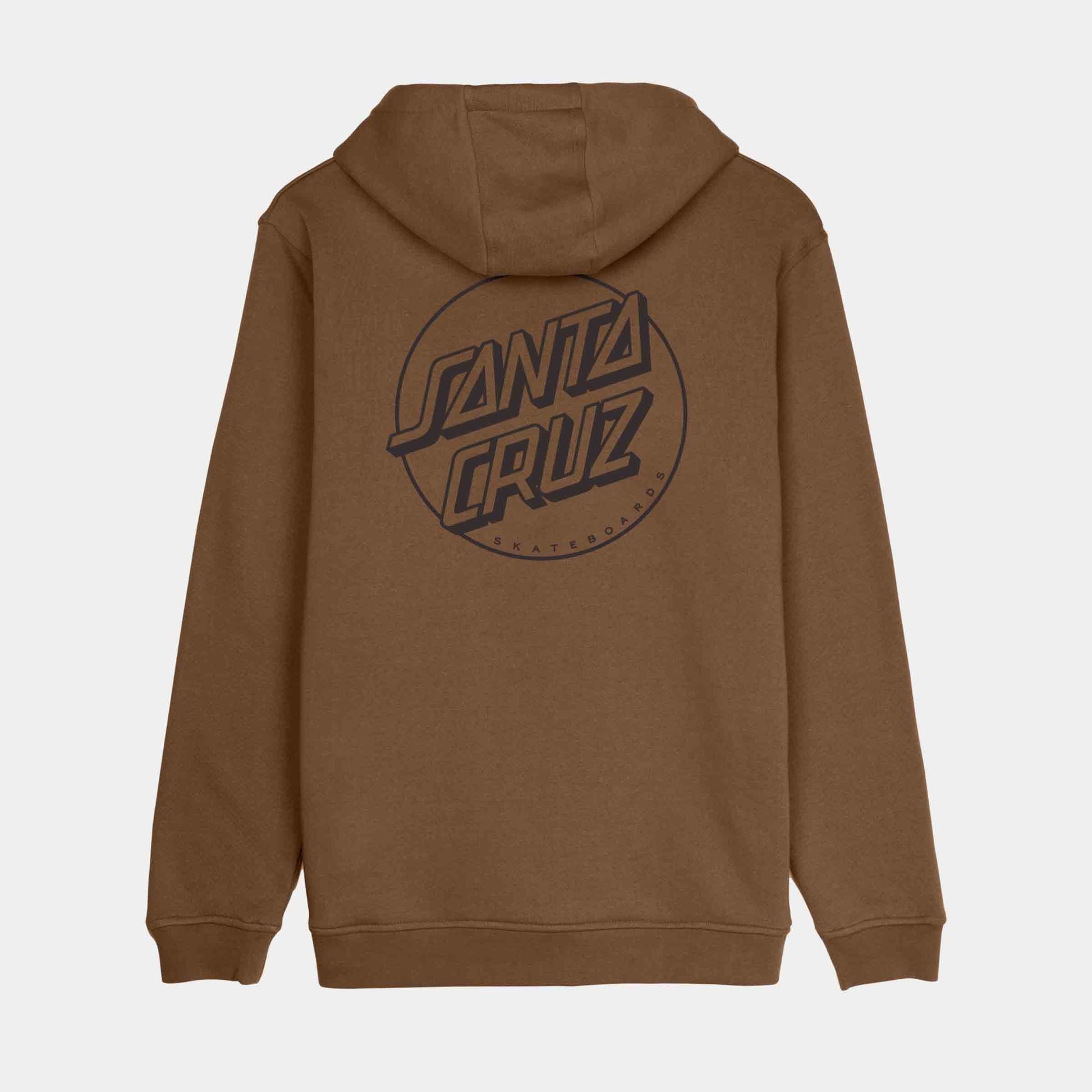 Santa Cruz Tonal Opus Dot Stripe Hoodie Chestnut