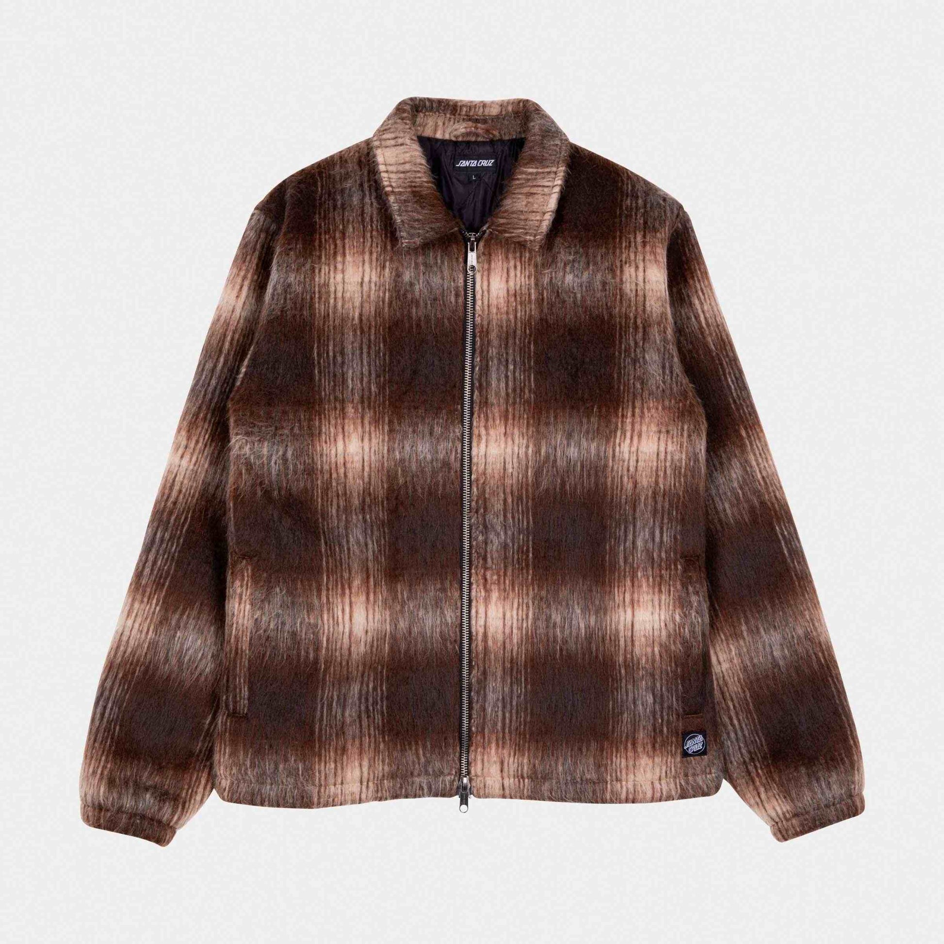 Santa Cruz Hideout Jacket Brown Check