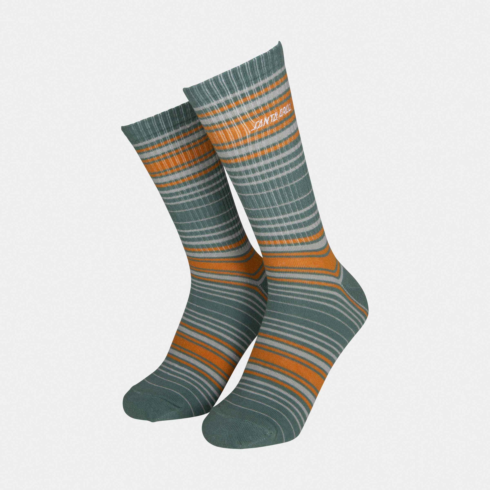 Santa Cruz Classic Strip Stripe Socks Moon Rock Stripe