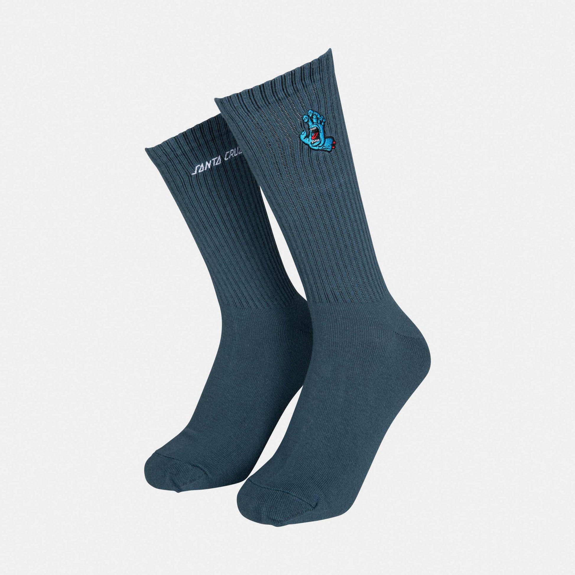 Santa Cruz Screaming Mini Hand Sock Socks Storm Grey
