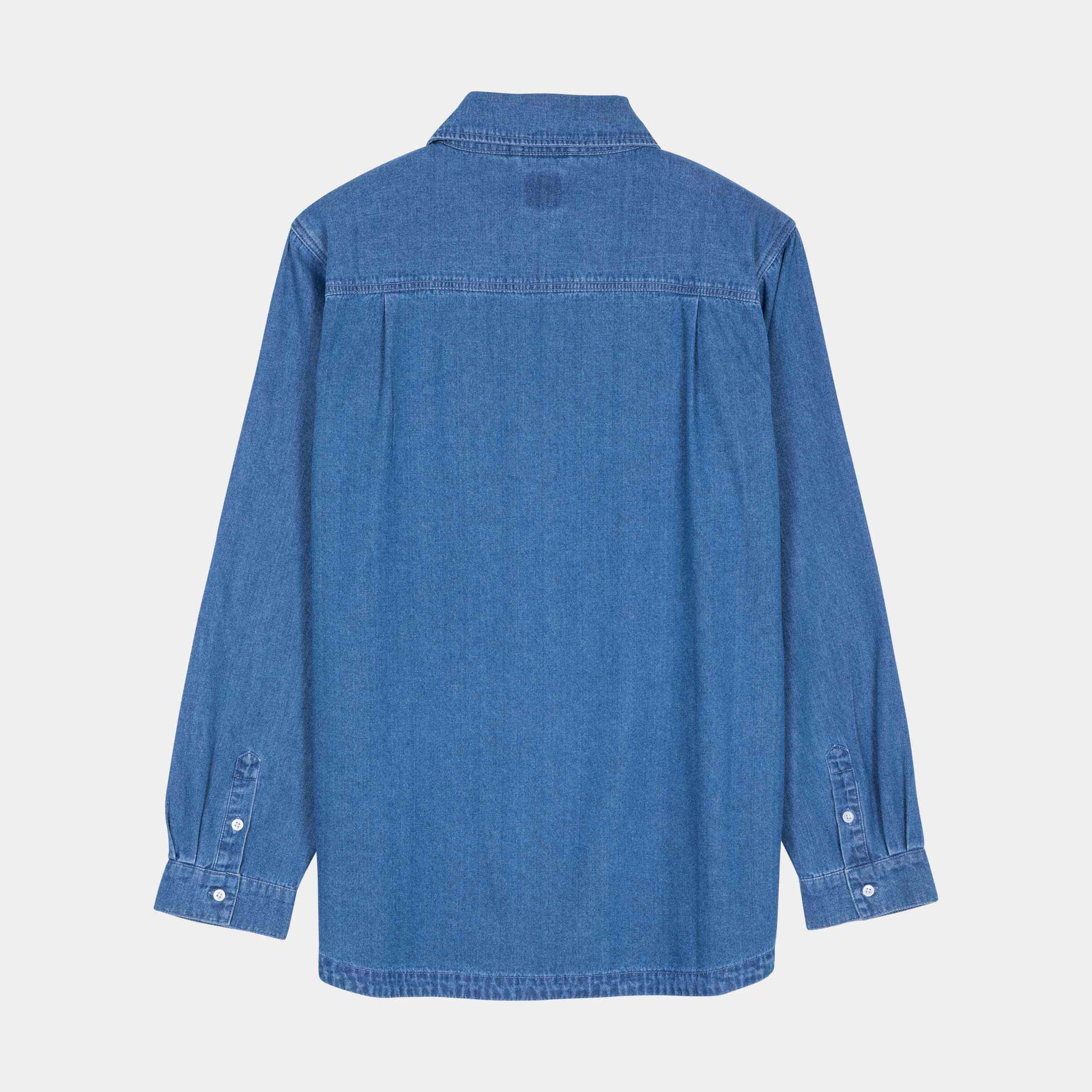 Santa Cruz Global Oval Dot Denim Shirt Classic Blue