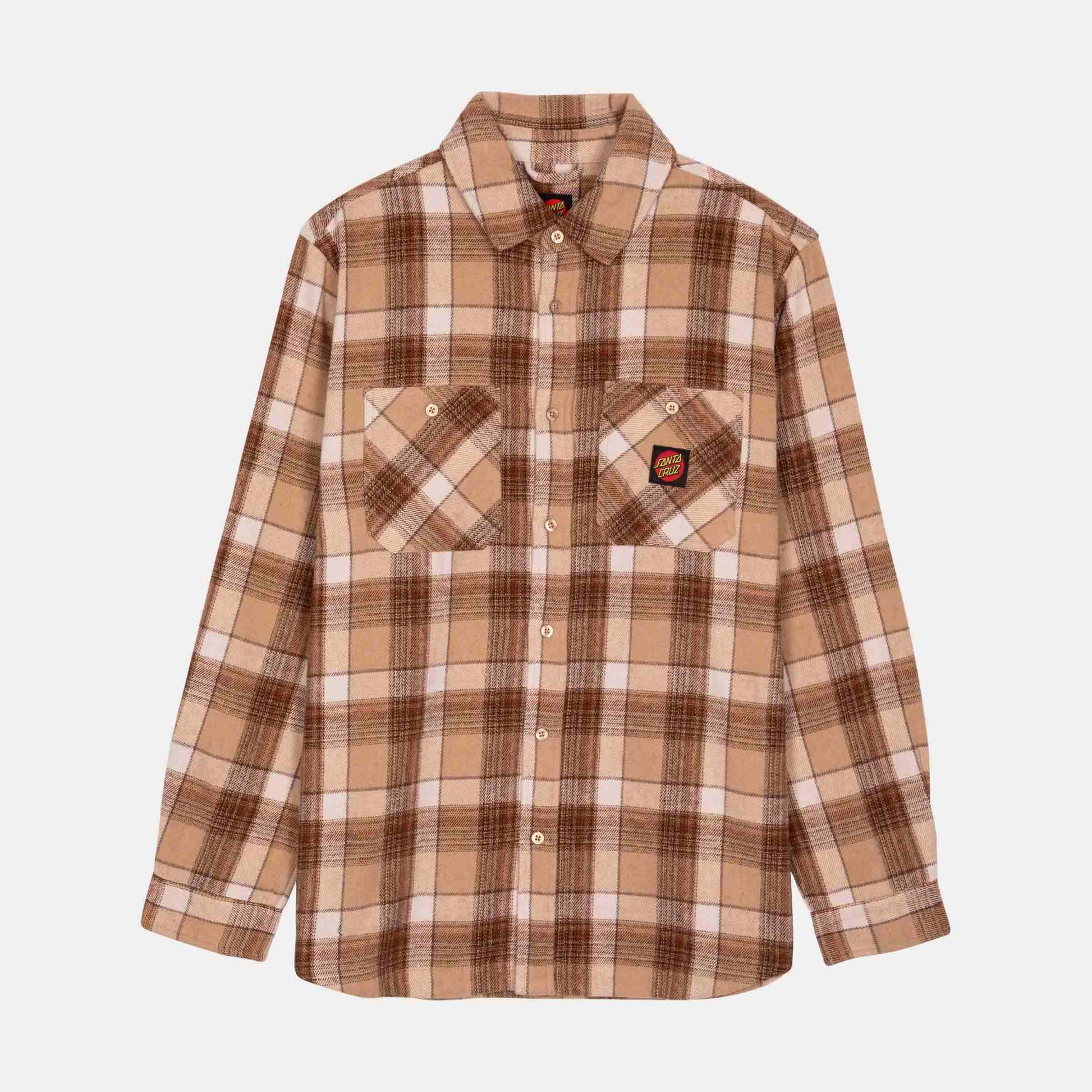 Santa Cruz Apex Shirt Brown Check