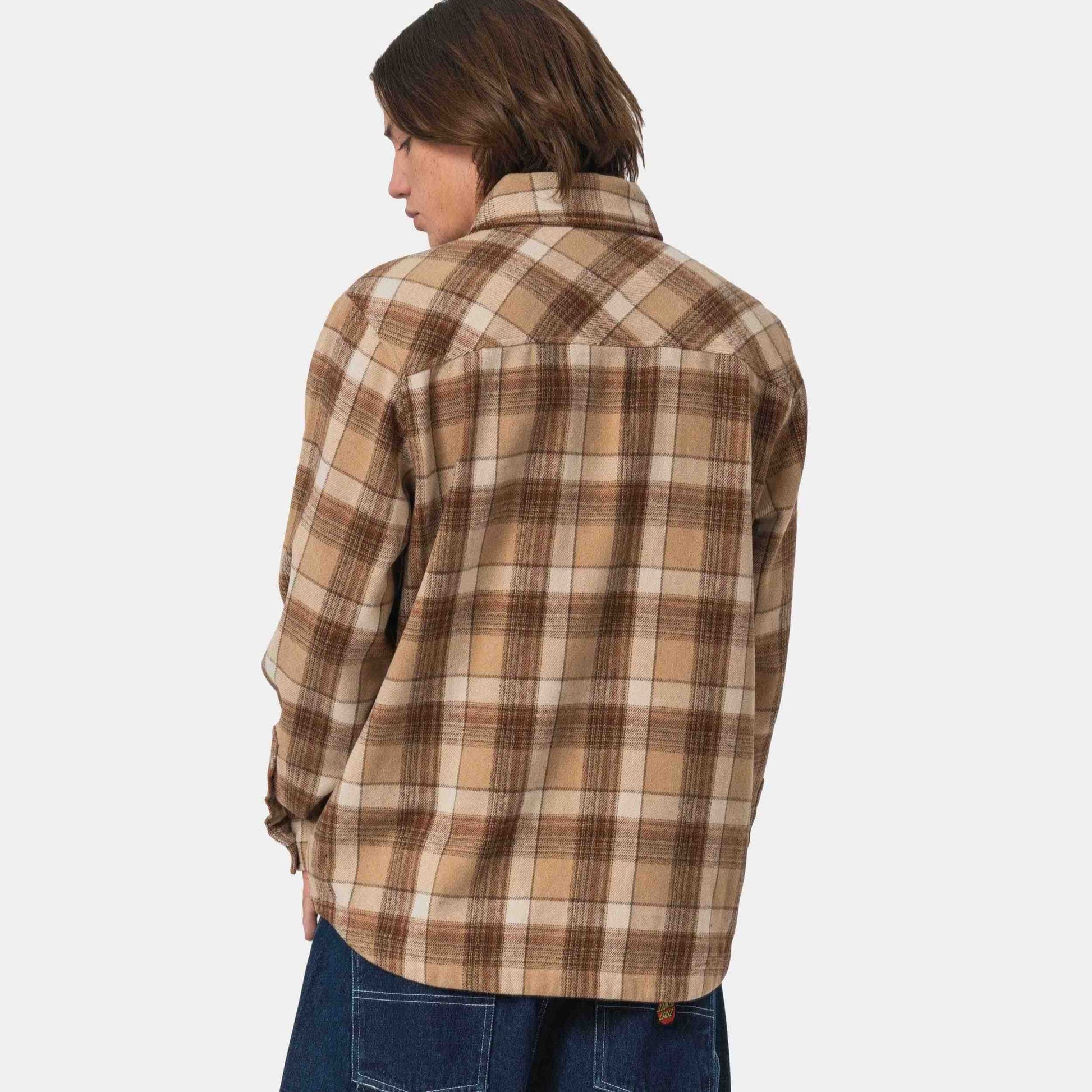 Santa Cruz Apex Shirt Brown Check