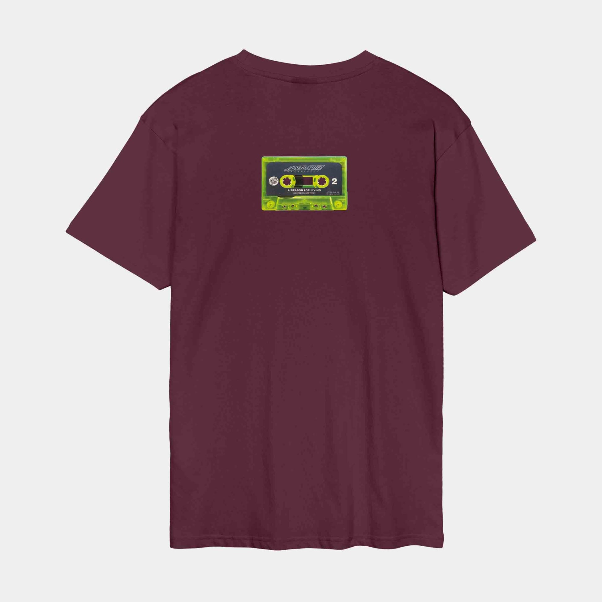 Santa Cruz Reason For Living Mixtape T-Shirt Dark Cherry