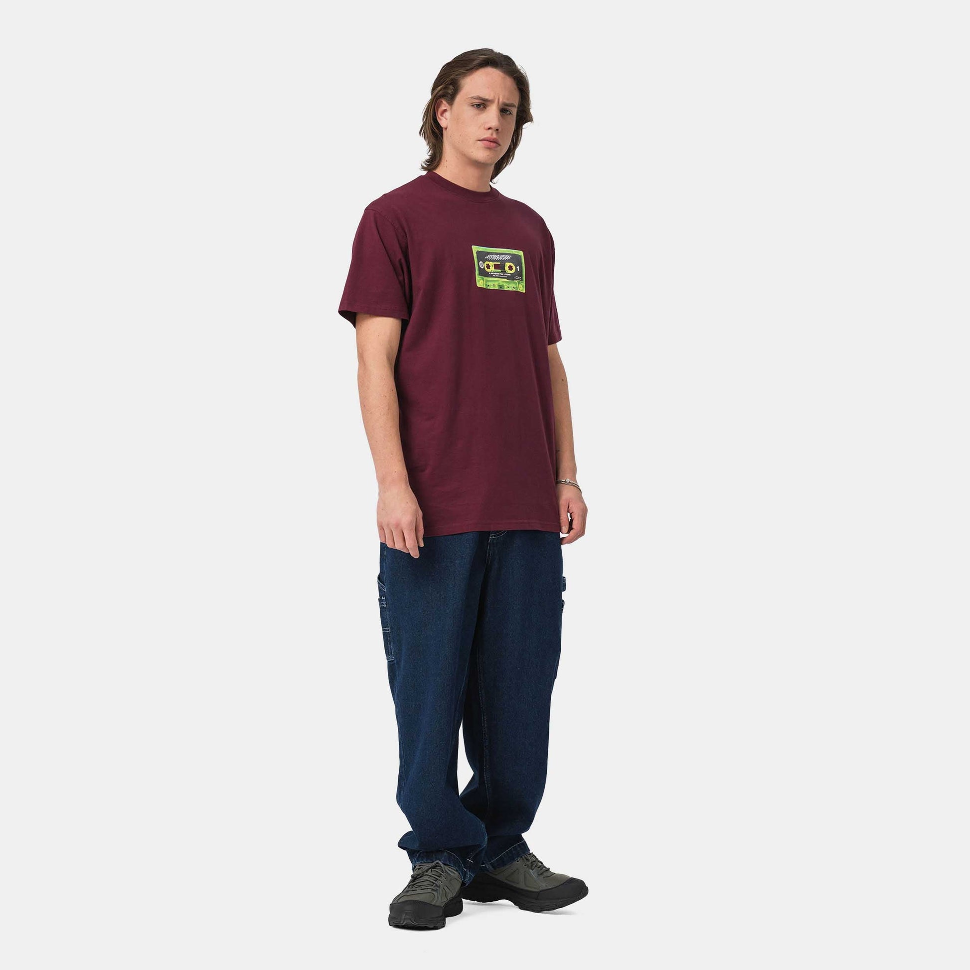 Santa Cruz Reason For Living Mixtape T-Shirt Dark Cherry