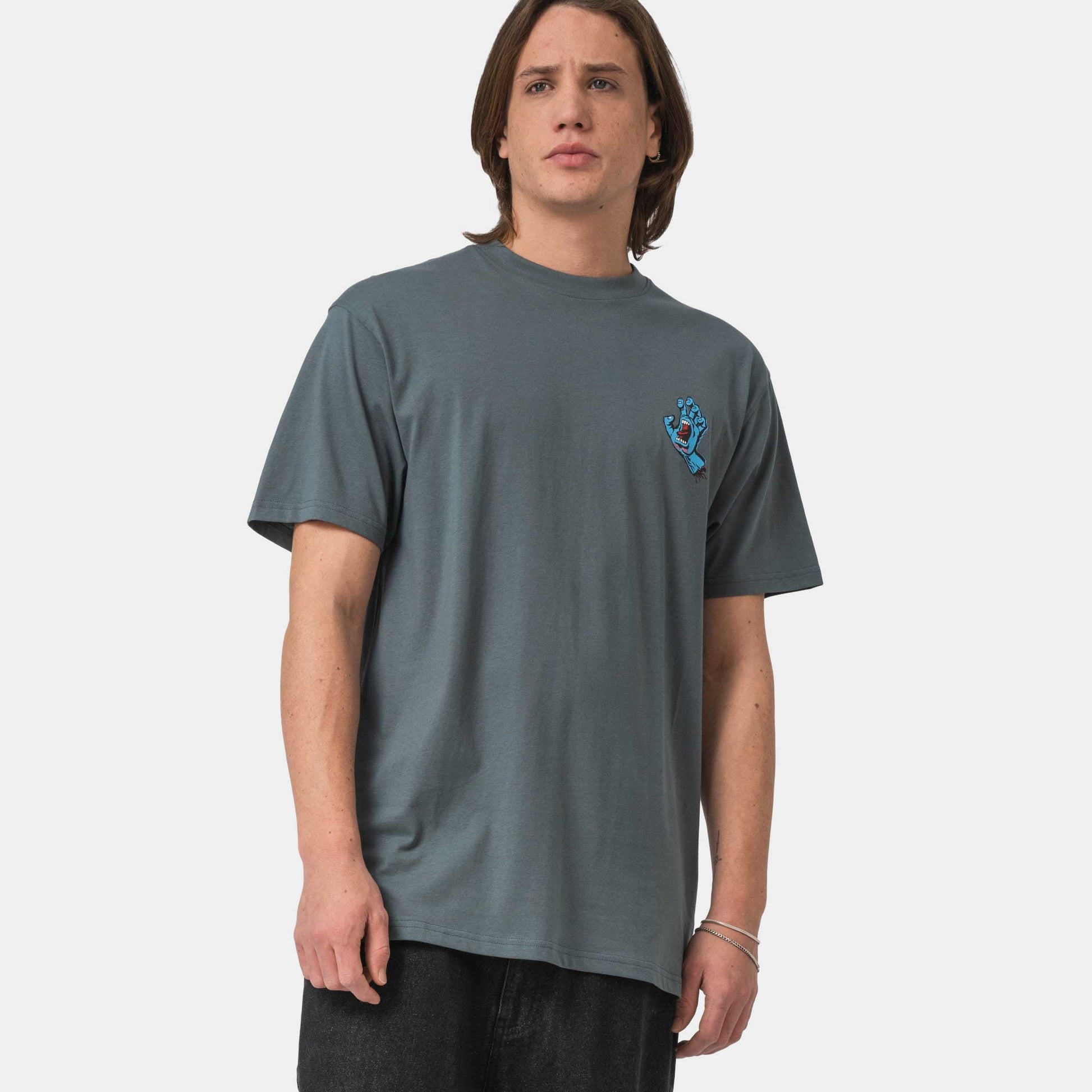 Santa Cruz Screaming Hand T-Shirt Storm Grey