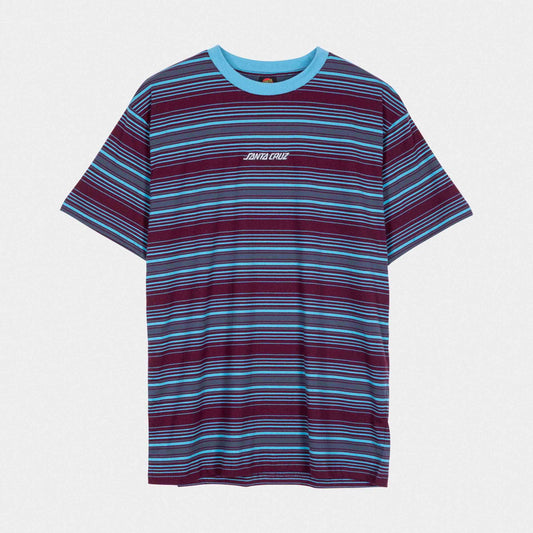 Santa Cruz Classic Strip Haze Stripe Custom T-Shirt Dark Cherry Stripe