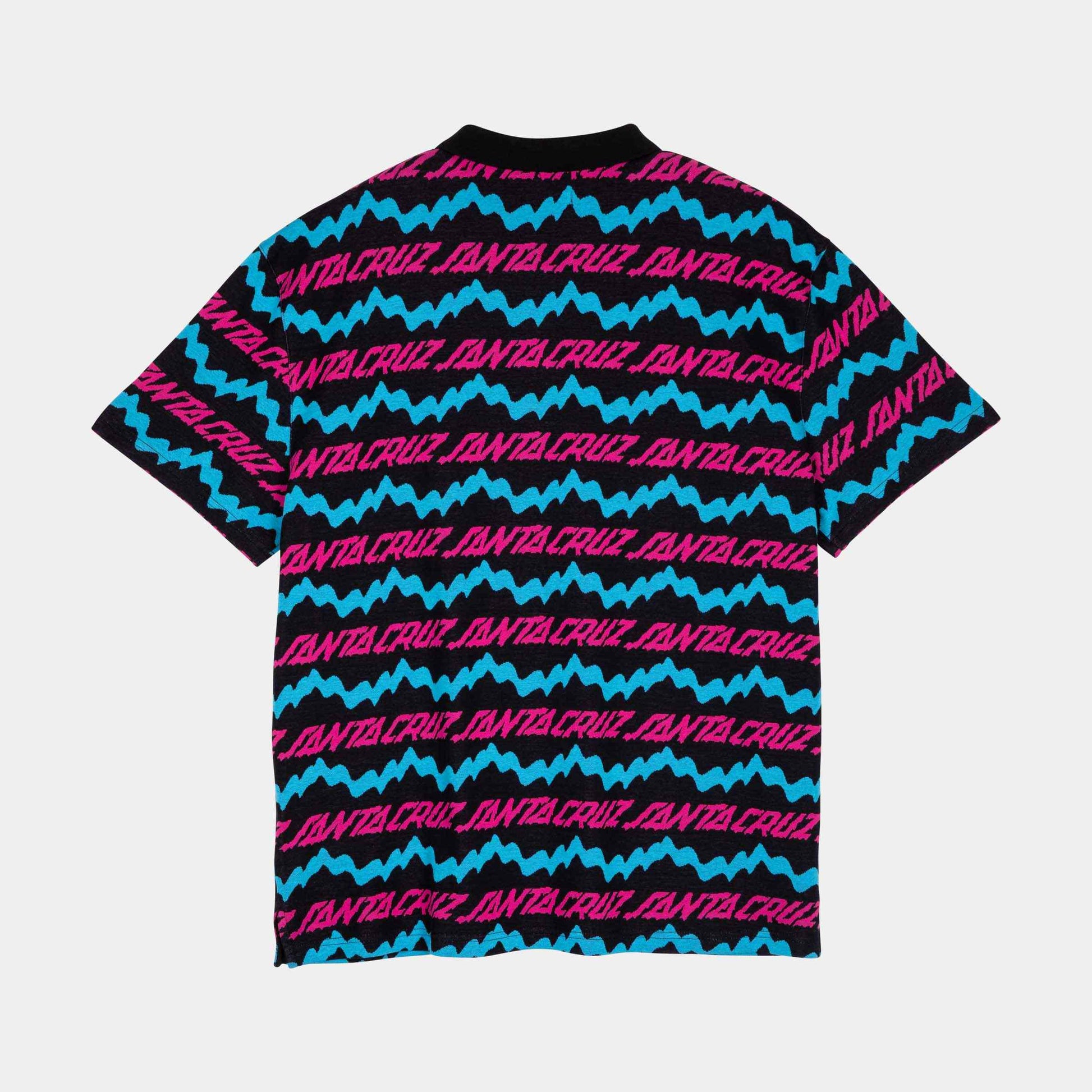 Santa Cruz Slime Drip Short Sleeve Polo Black