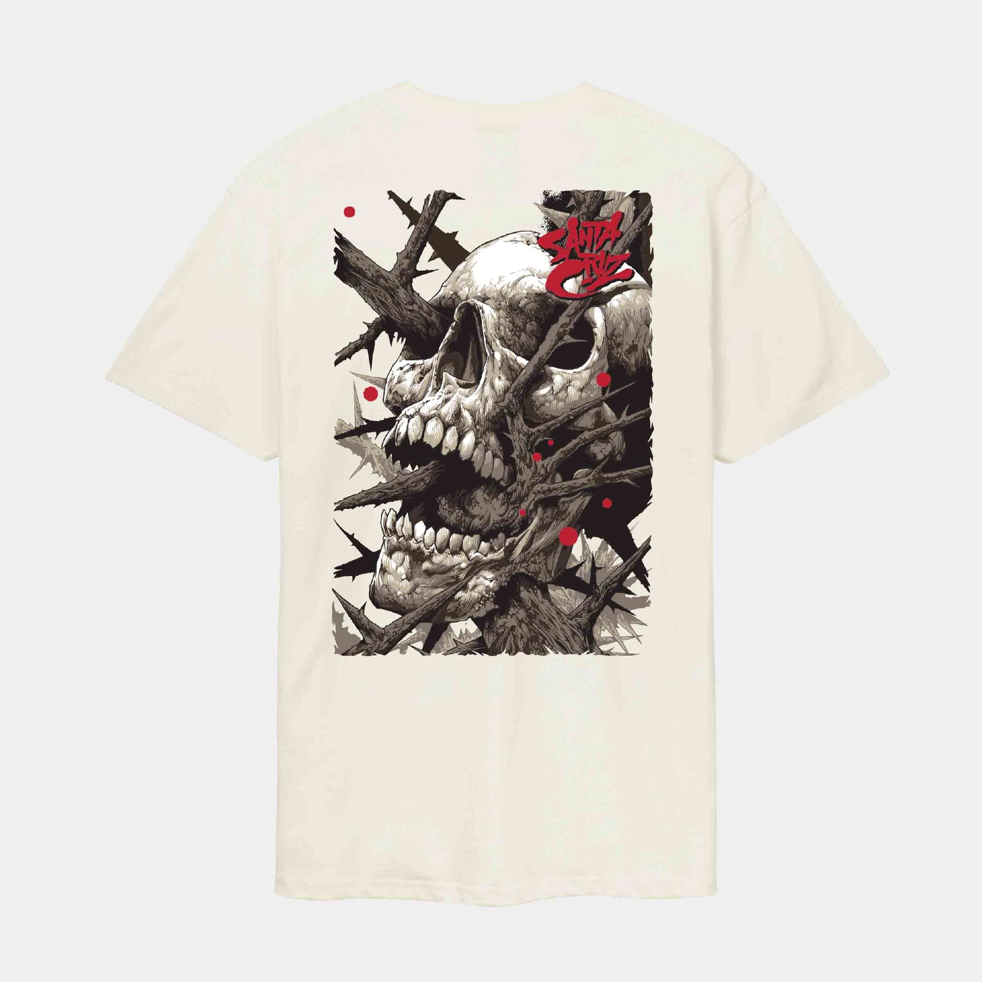 Santa Cruz Pace Deathtrap T-Shirt Unbleached Cotton