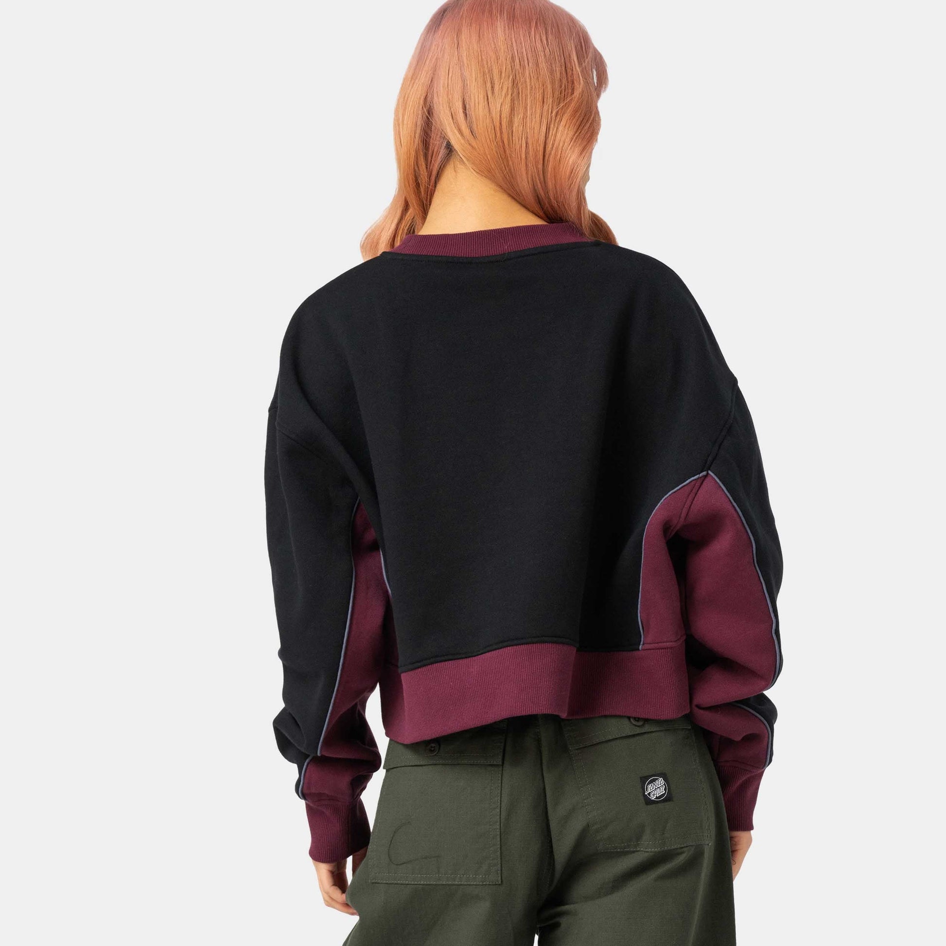 Santa Cruz Flourish Strip Crew Black