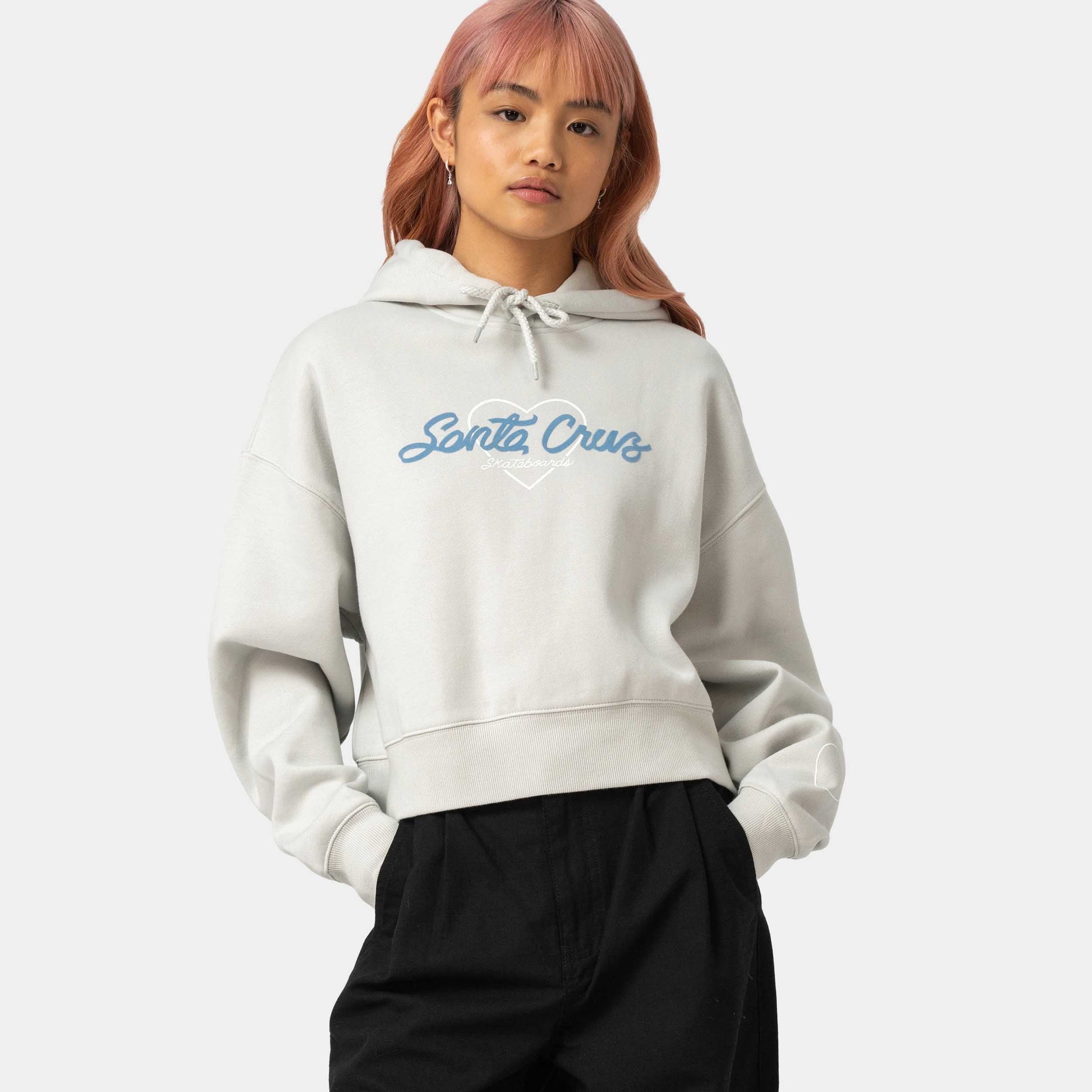 Santa Cruz Love Script Hoodie Mist