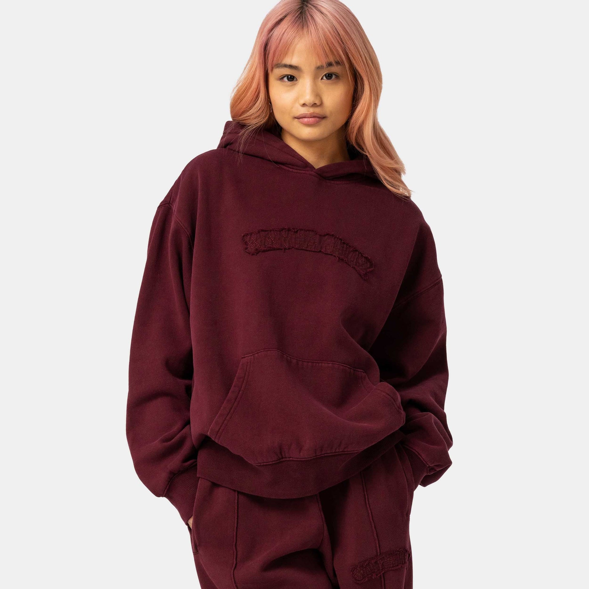 Santa Cruz SC Stitch Hoodie Dark Cherry