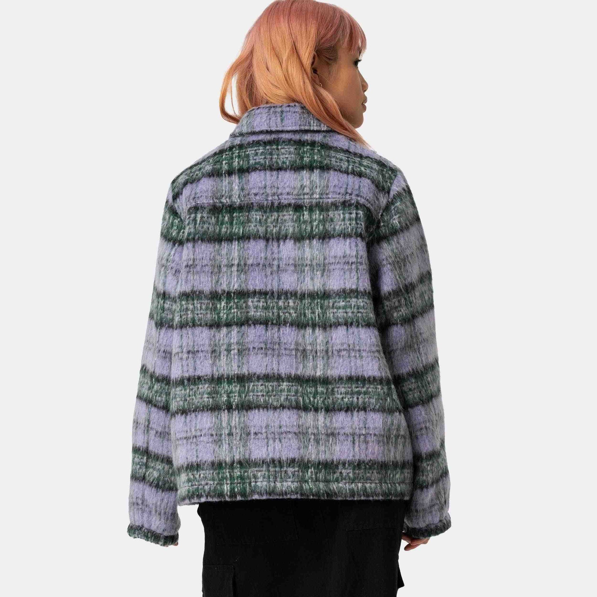 Santa Cruz Harbour Jacket Purple/Green Check