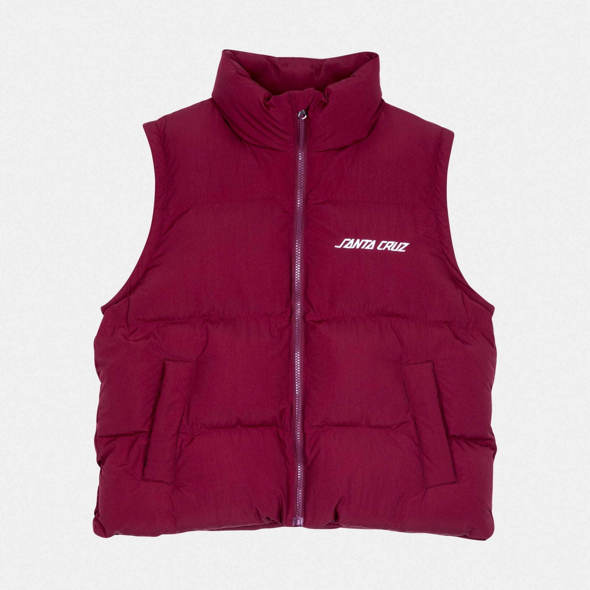 Santa Cruz Strip 2 in 1 Quilted Jacket Dark Cherry