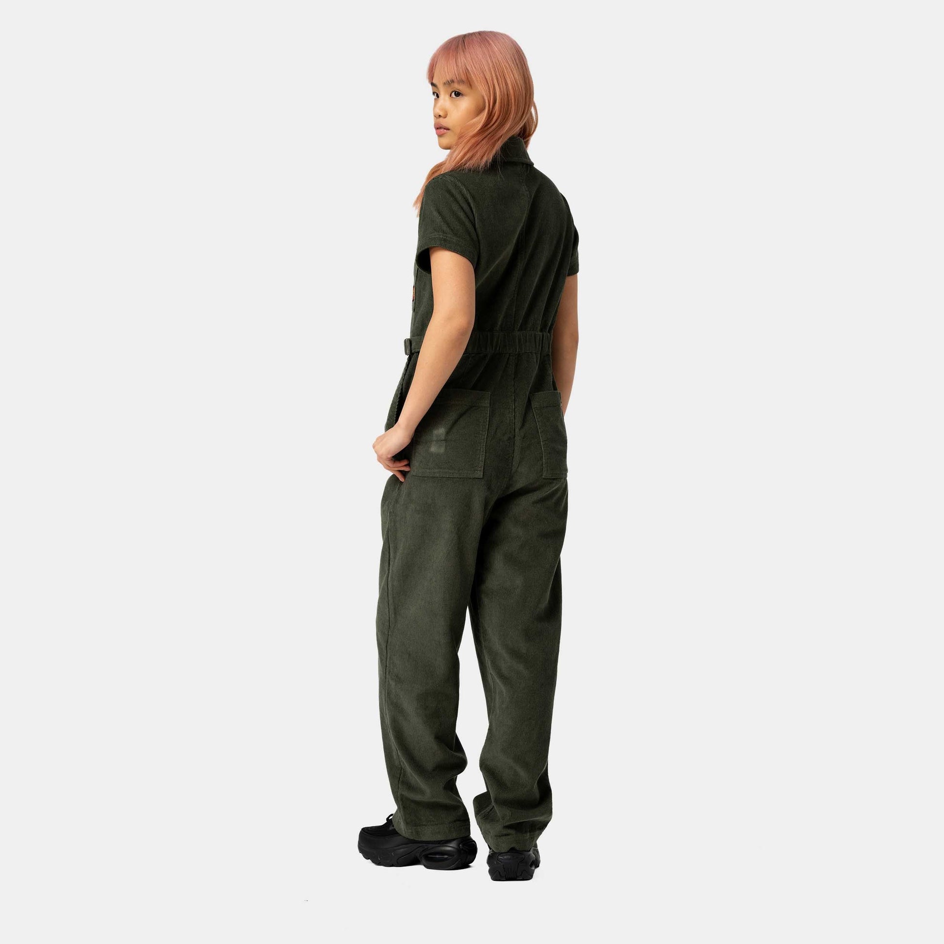 Santa Cruz Line Up Utility Jumpsuit Dark Moss