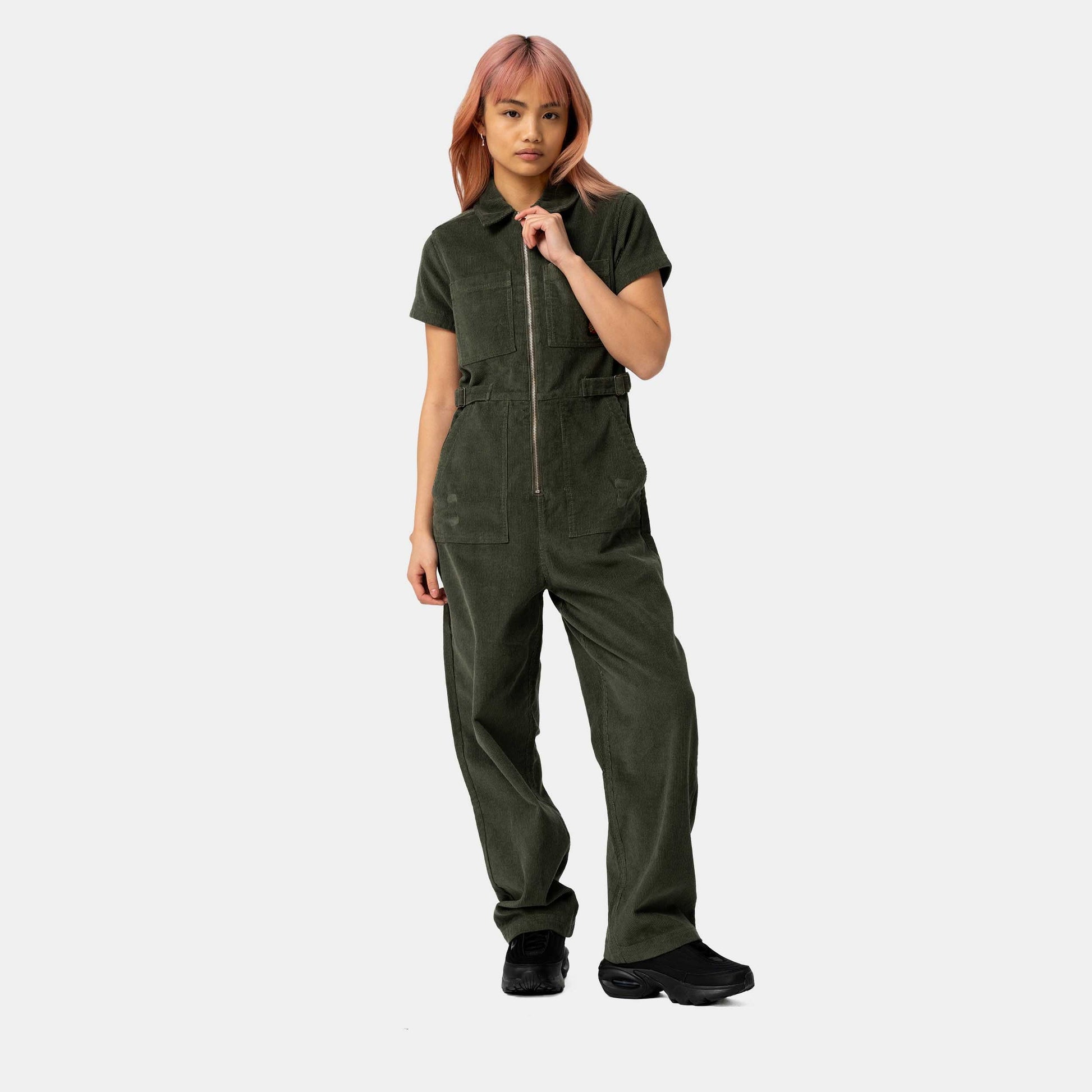 Santa Cruz Line Up Utility Jumpsuit Dark Moss