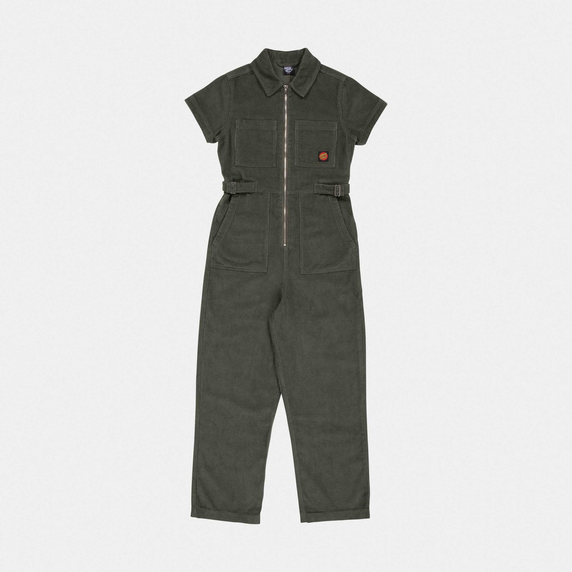 Santa Cruz Line Up Utility Jumpsuit Dark Moss