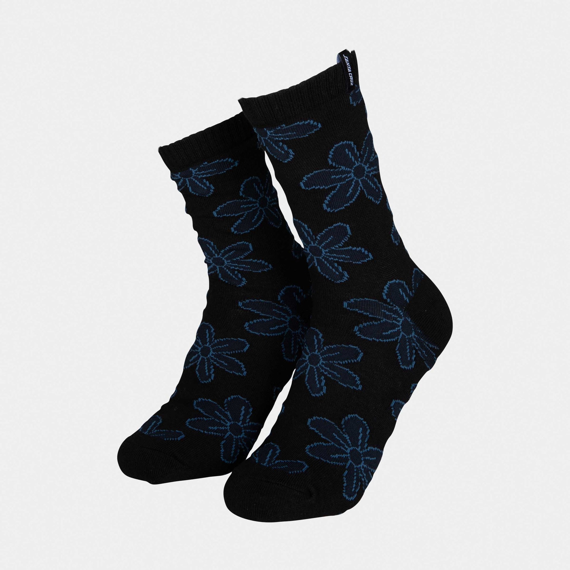 Santa Cruz Flourish Daisy Socks (2 Pack) Socks Mist & Black