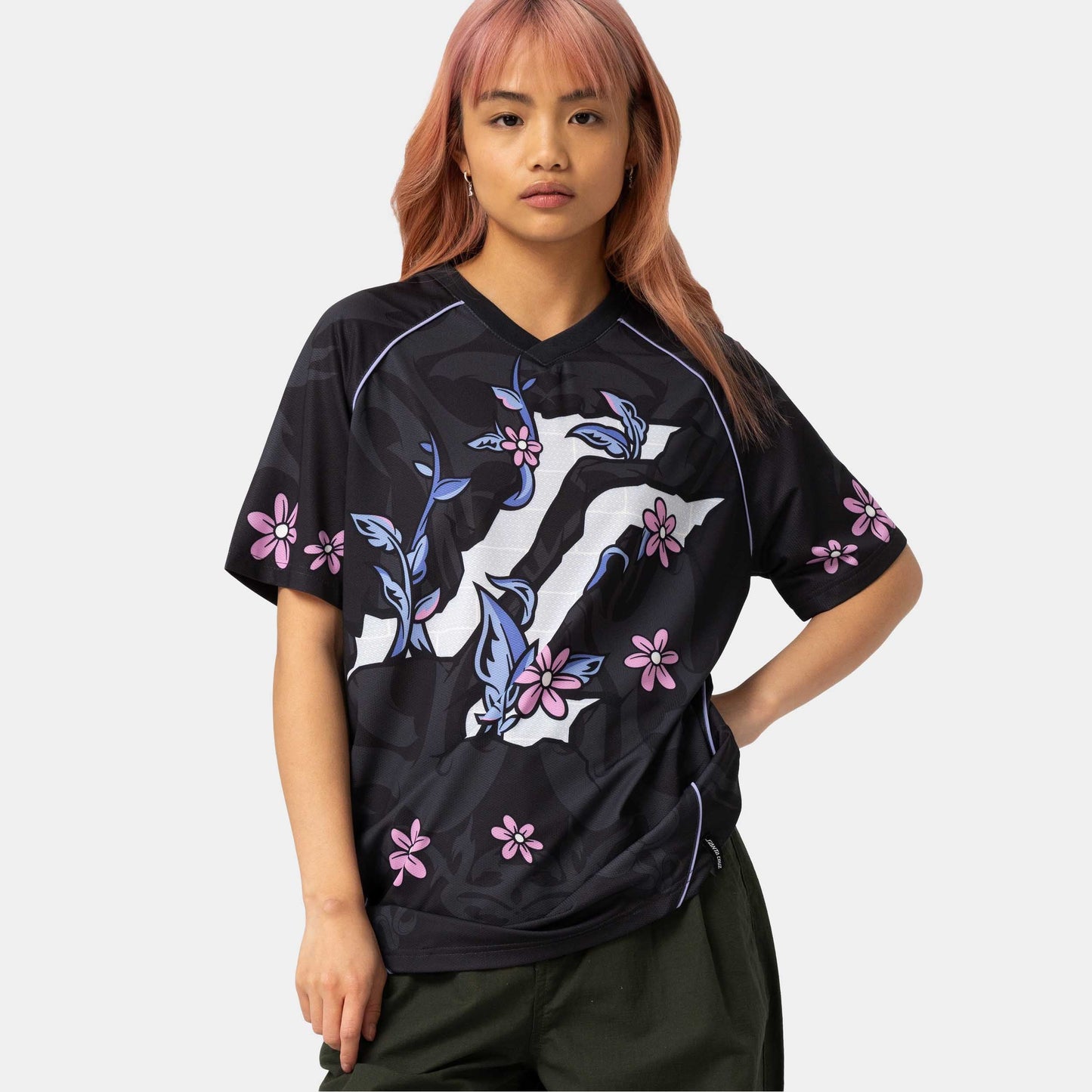 Santa Cruz Flourish Jersey Womens Top Multi