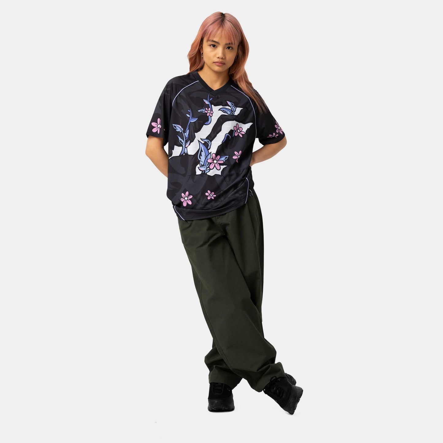 Santa Cruz Flourish Jersey Womens Top Multi