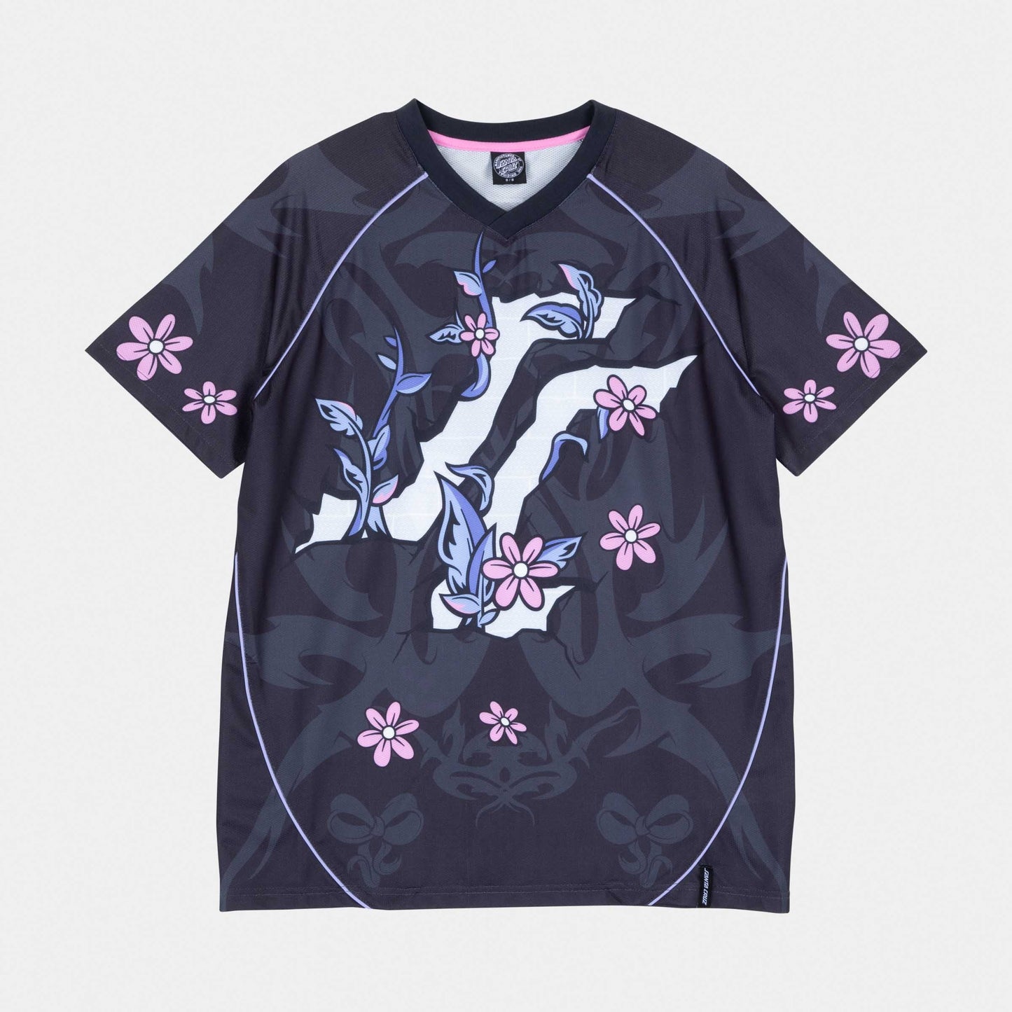 Santa Cruz Flourish Jersey Womens Top Multi