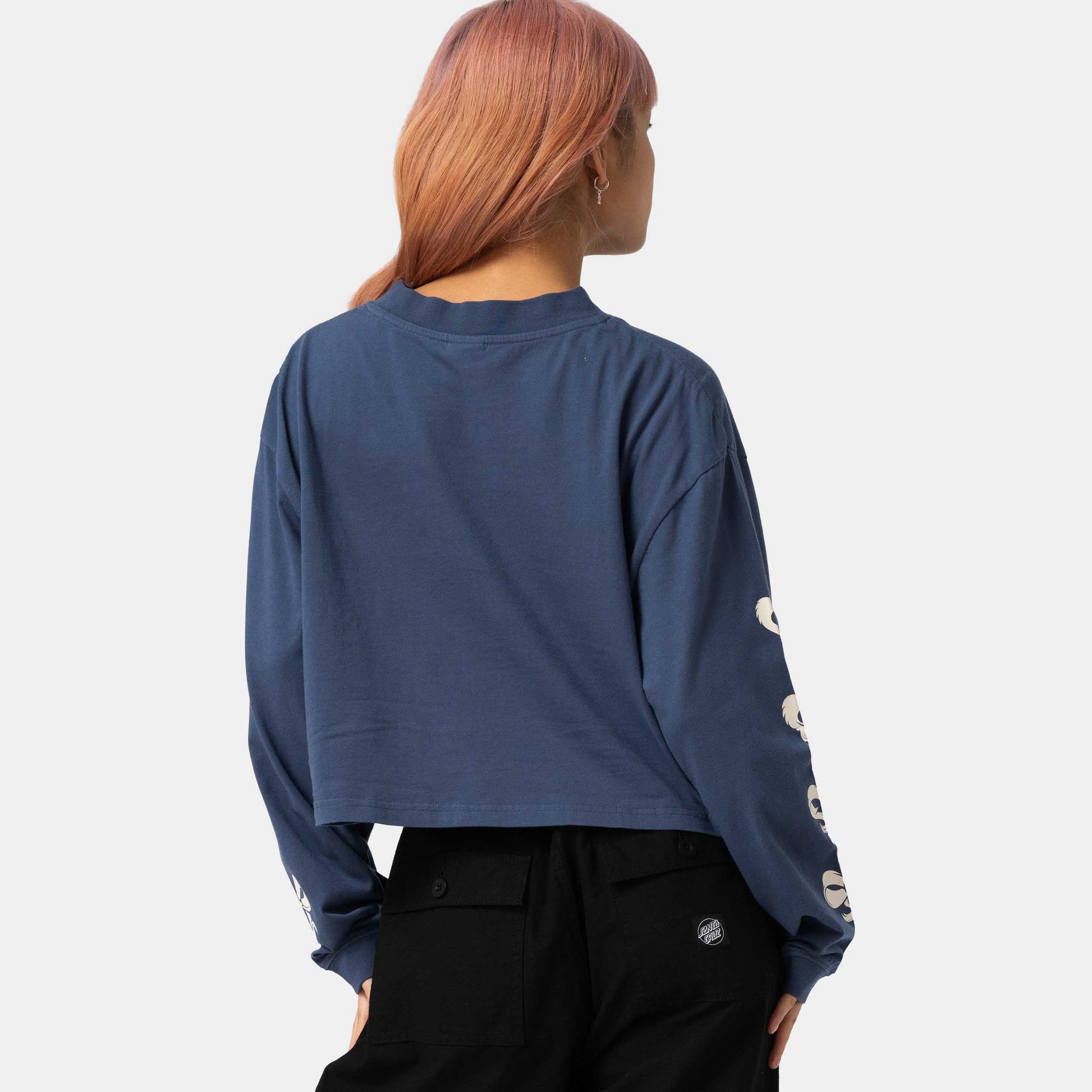 Santa Cruz Evolve Strip L/S T-Shirt Heritage Blue Wash
