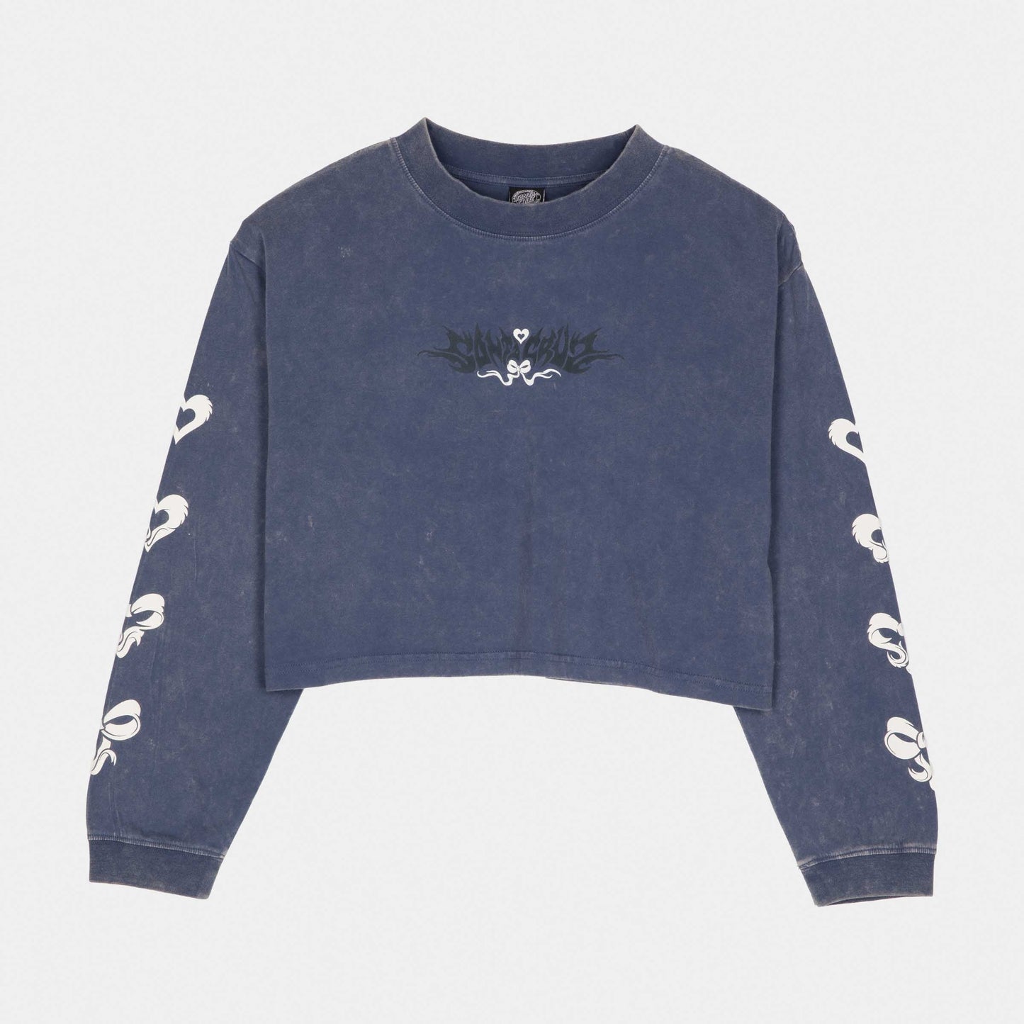 Santa Cruz Evolve Strip L/S T-Shirt Heritage Blue Wash