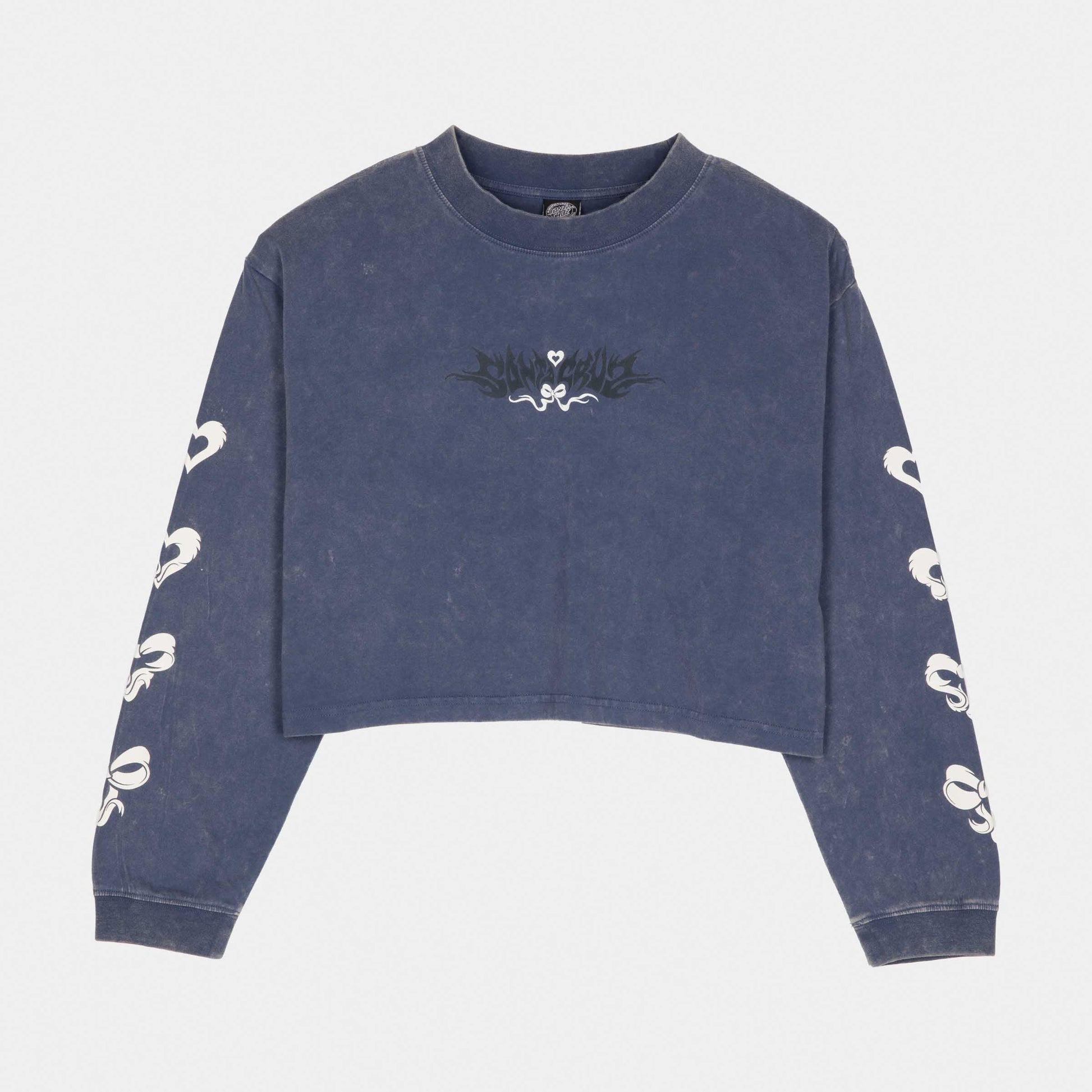 Santa Cruz Evolve Strip L/S T-Shirt Heritage Blue Wash