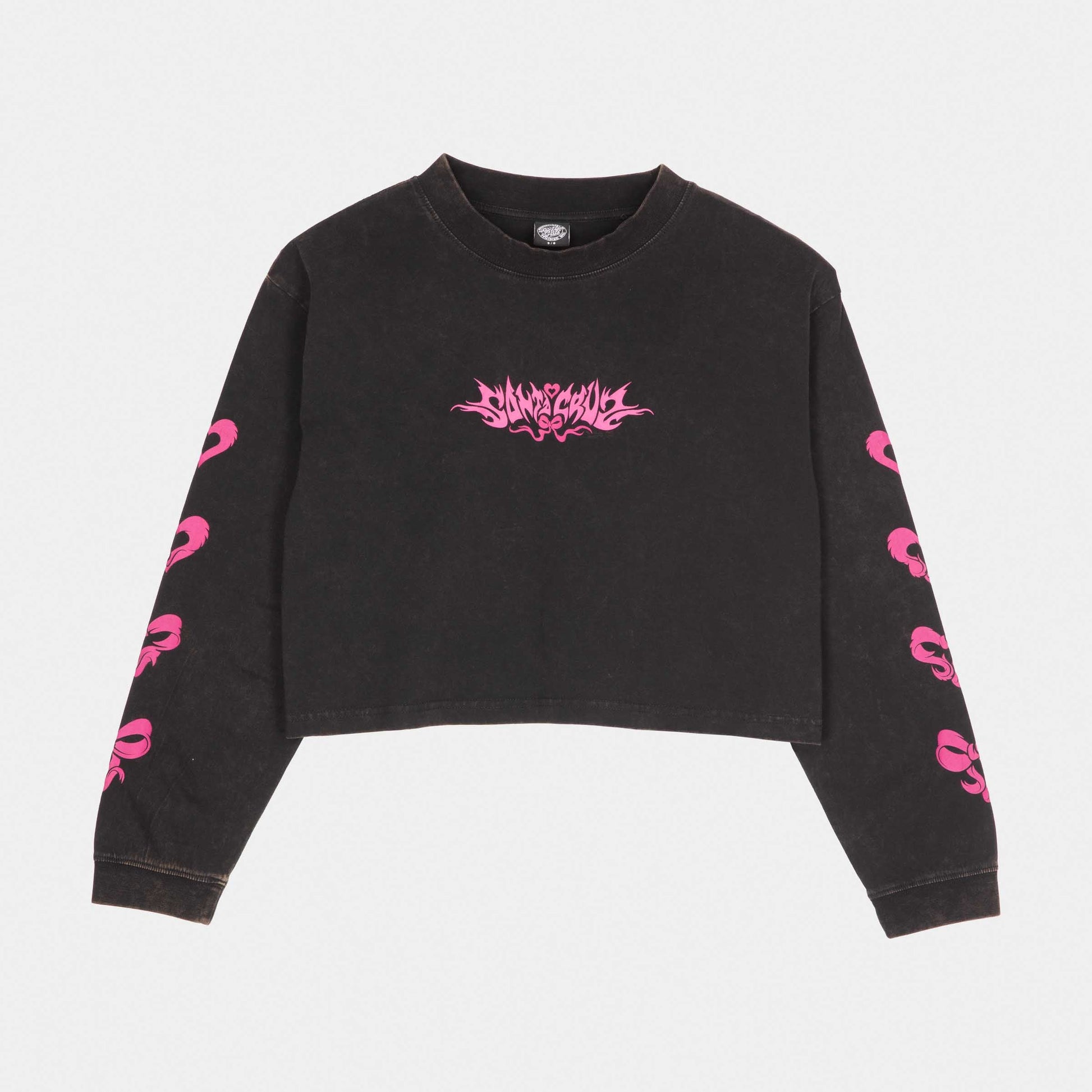 Santa Cruz Evolve Strip L/S T-Shirt Black Wash