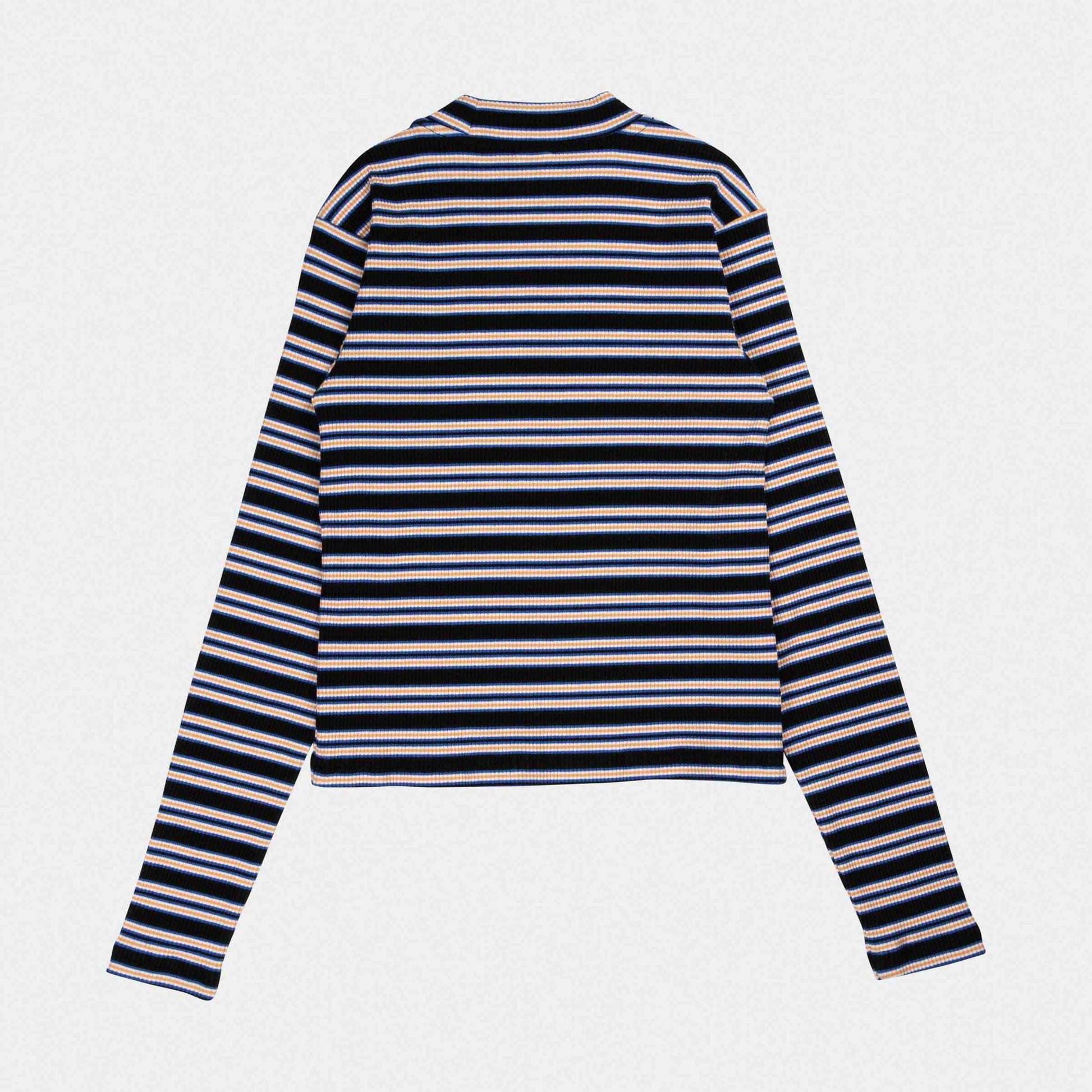 Santa Cruz Opus Dot Mock Neck L/S Top Multi Stripe