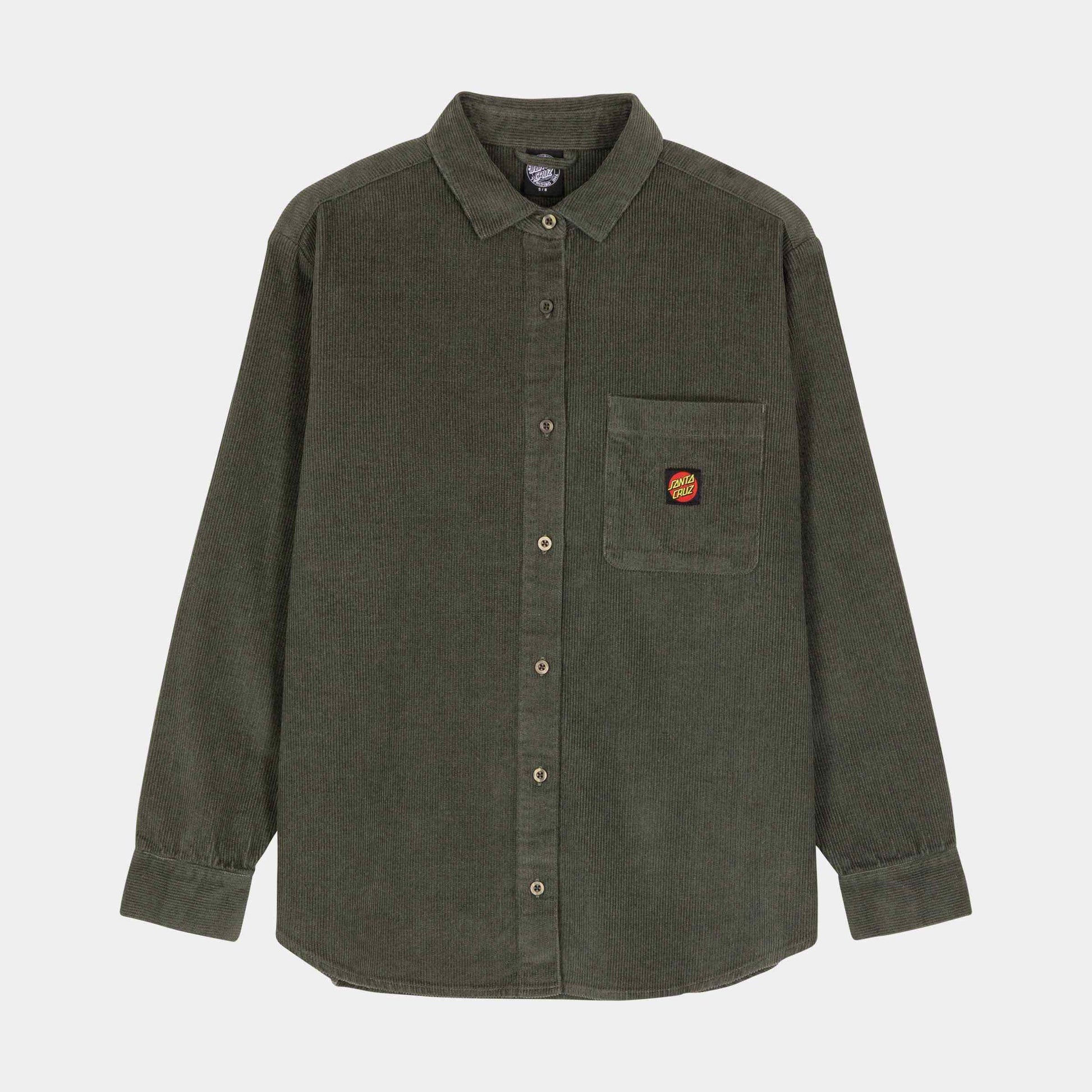 Santa Cruz Classic Label L/S Shirt Dark Moss