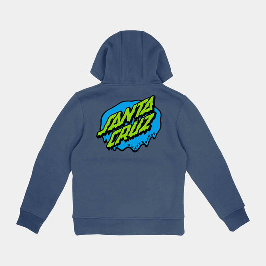 Santa Cruz Youth Slime Dot Hoodie Heritage Blue