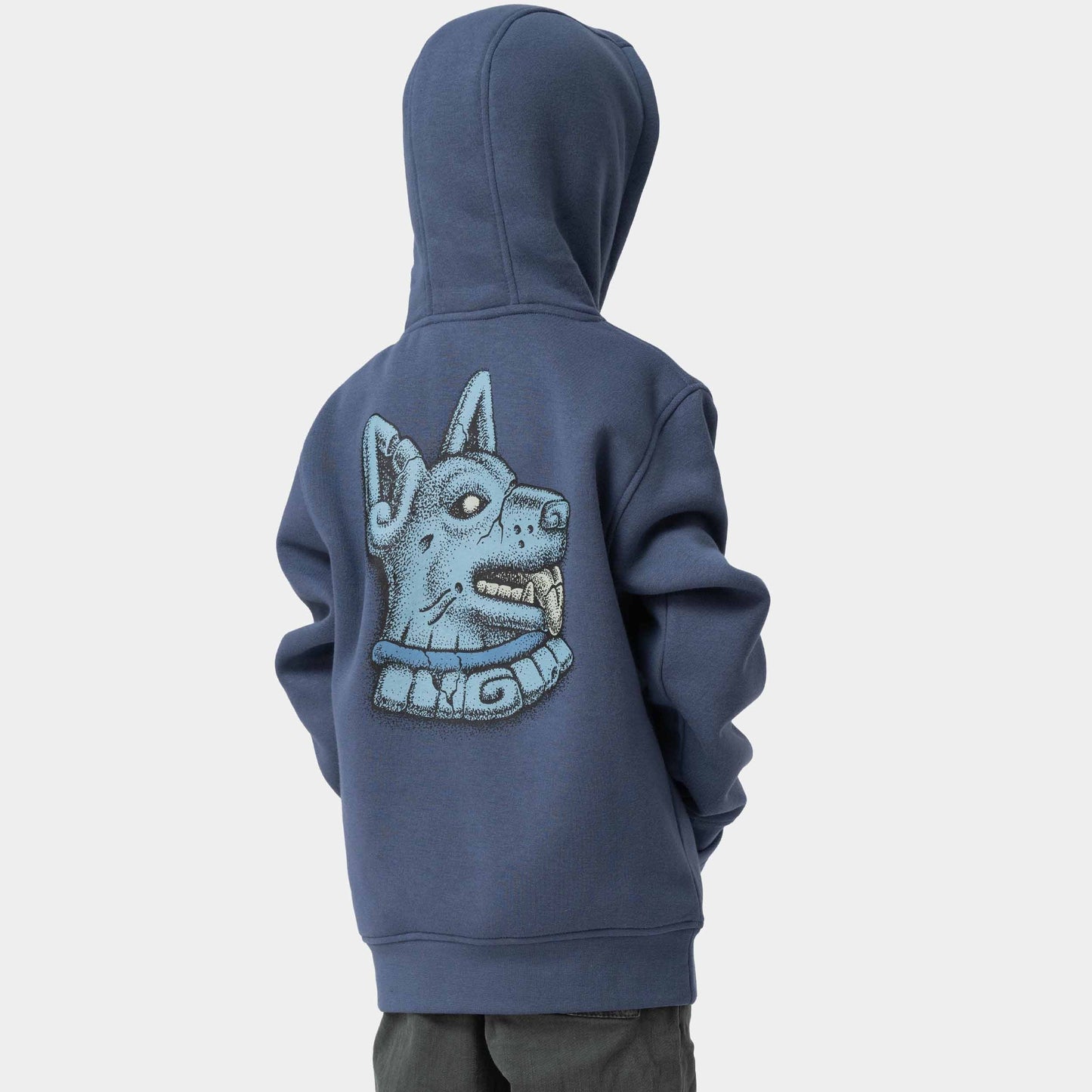 Santa Cruz Youth Winkowski Dog Hoodie Heritage Blue