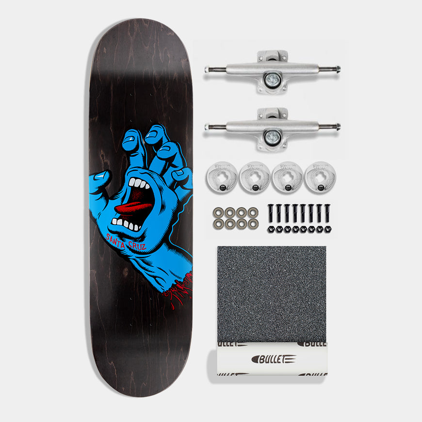 Santa Cruz Build at Home Complete - Screaming Hand w Ricta Wheels 8.6in x 31.95in