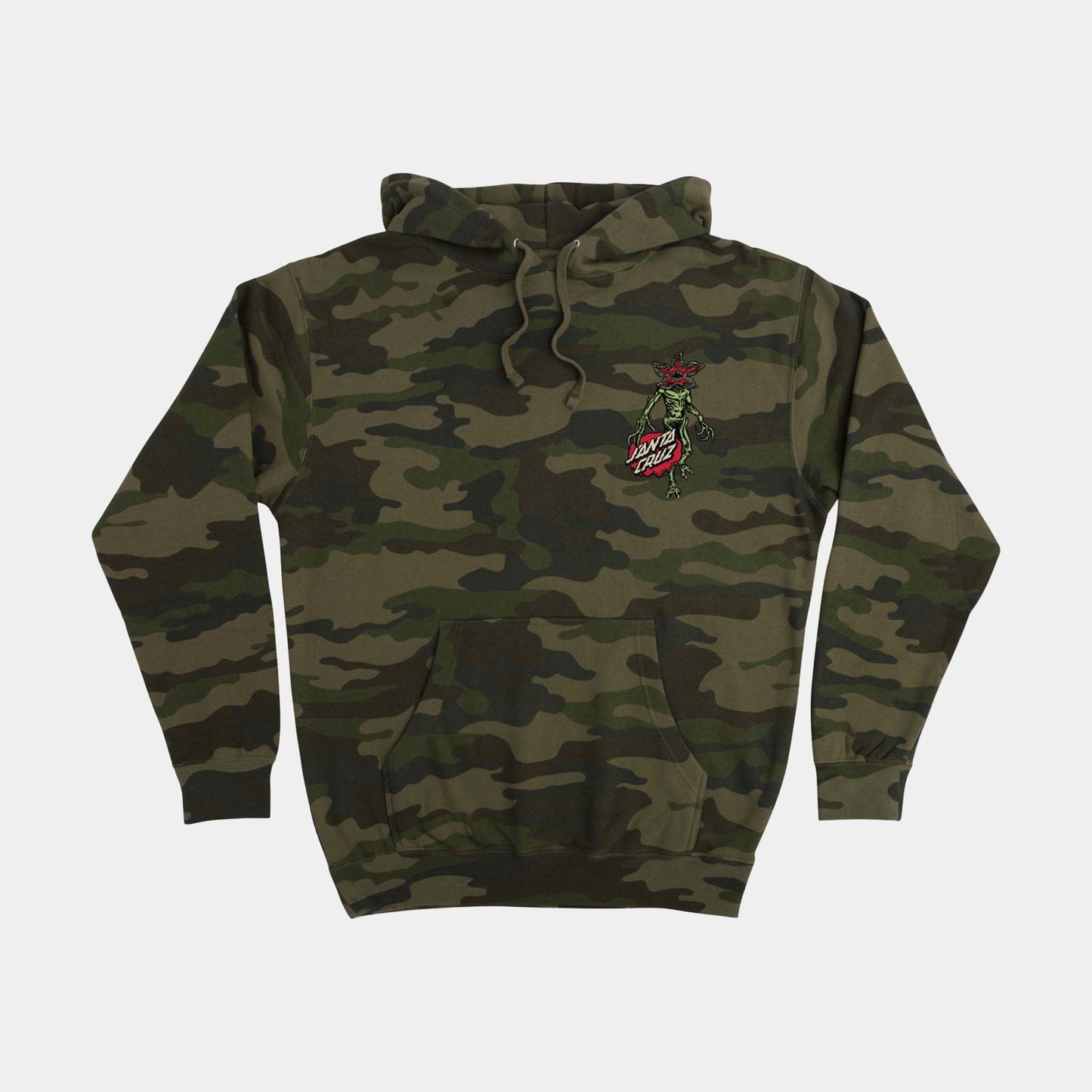 Santa Cruz Stranger Things Demogorgon Dot Hoodie - Forest Camo