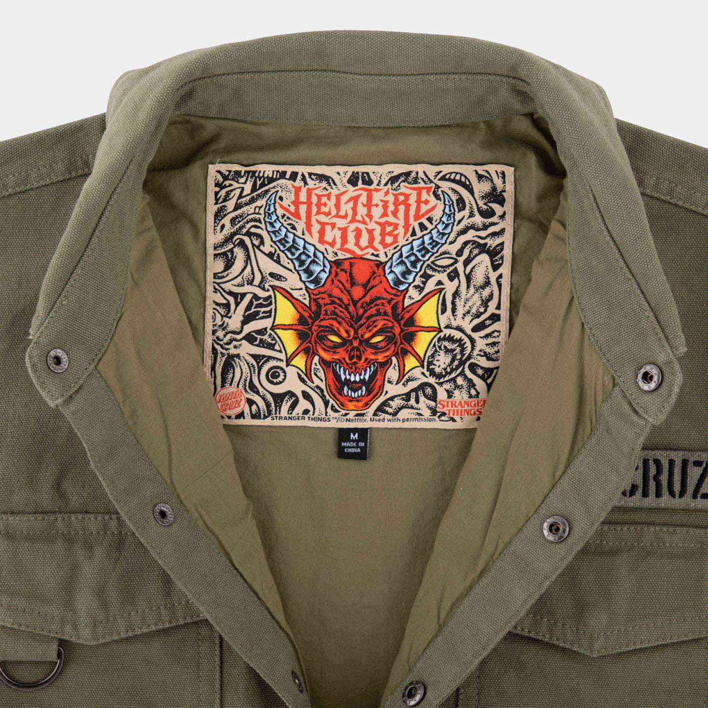 Santa Cruz Stranger Things Crawl Jacket - Army
