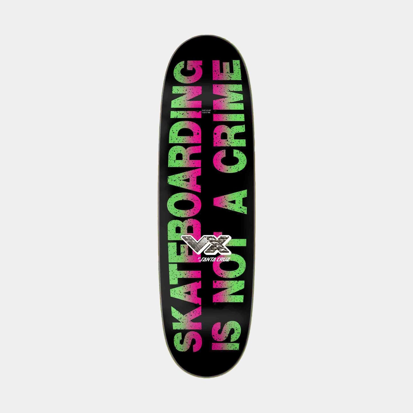 Kendall Street Art Collage VX Skateboard Deck 9"