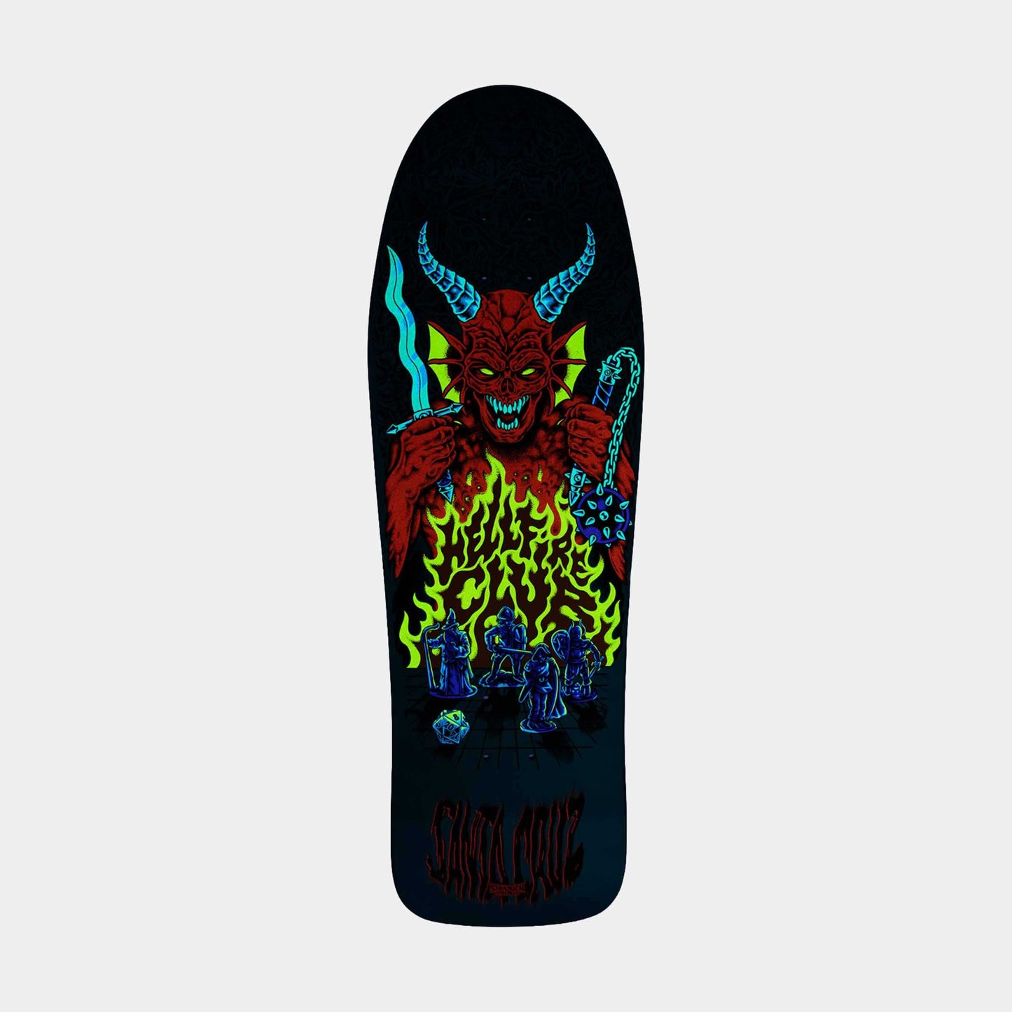 Stranger Things Knox Hellfire Skateboard Deck 31.275 in x 10in